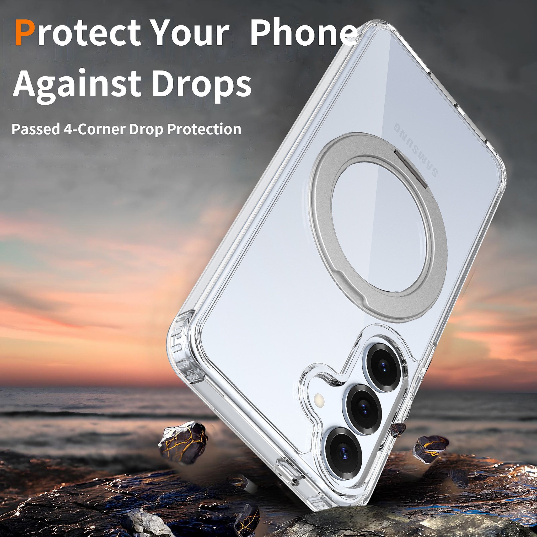 SendaFit Clear 360° Stand Case for Galaxy S25 detail 10