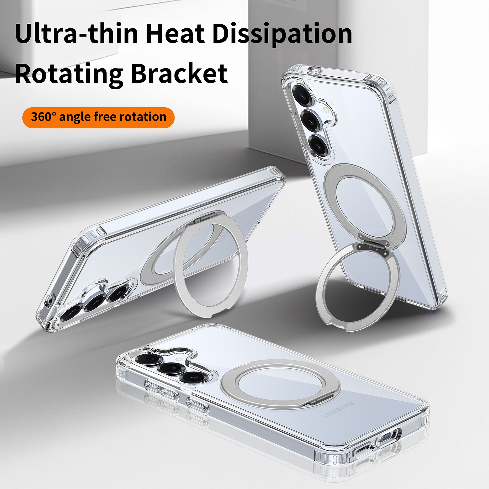 SendaFit Clear 360° Stand Case for Galaxy S25 detail 13