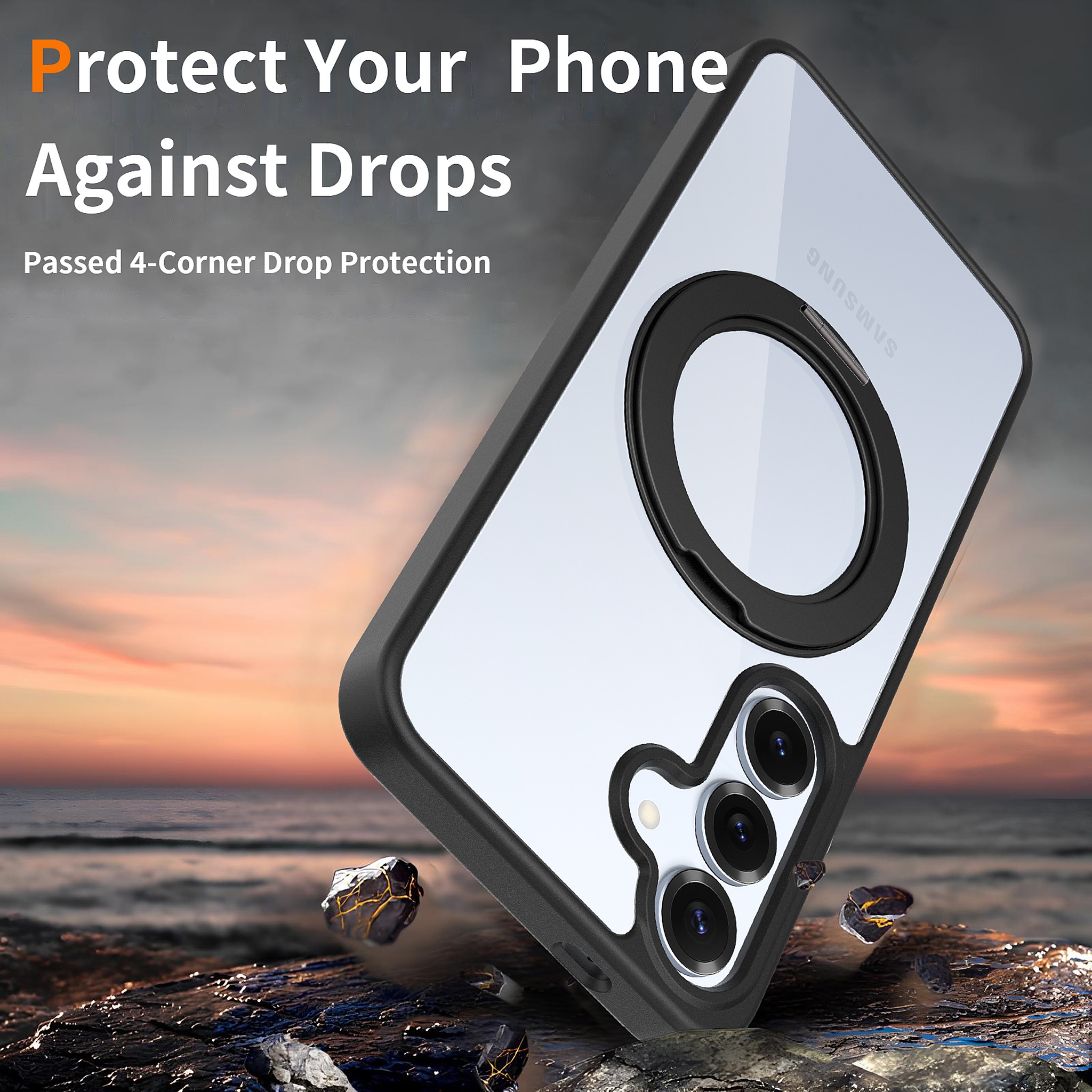 SendaFit Clear 360° Stand Case for Galaxy S25 detail 15