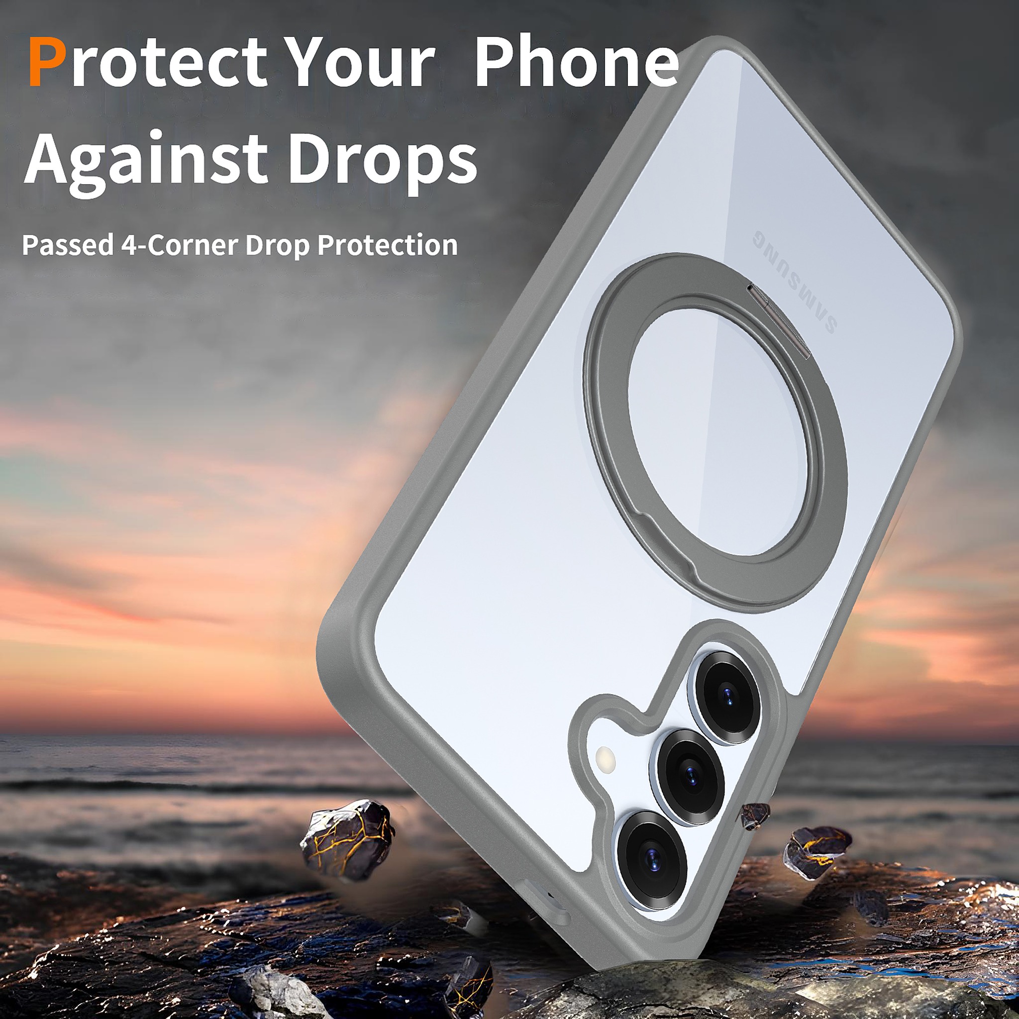 SendaFit Clear 360° Stand Case for Galaxy S25 detail 21