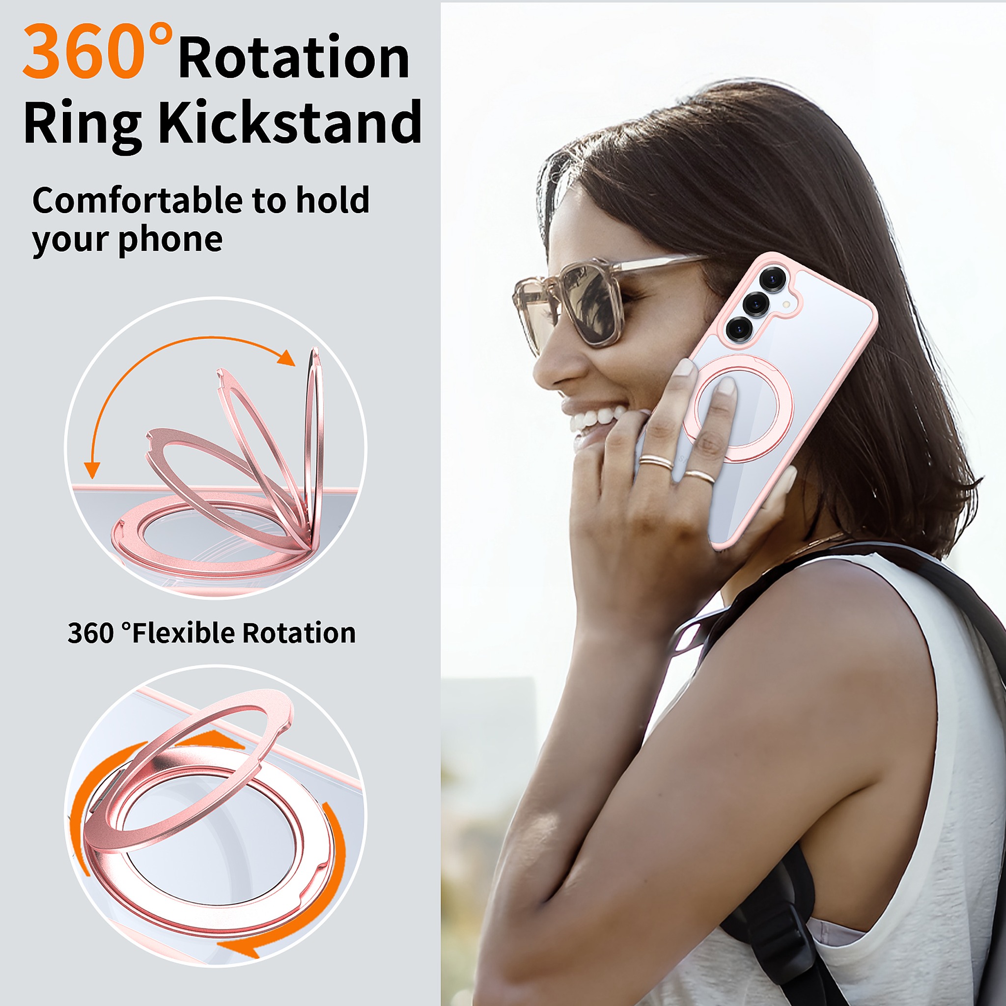 SendaFit Clear 360° Stand Case for Galaxy S25 detail 26