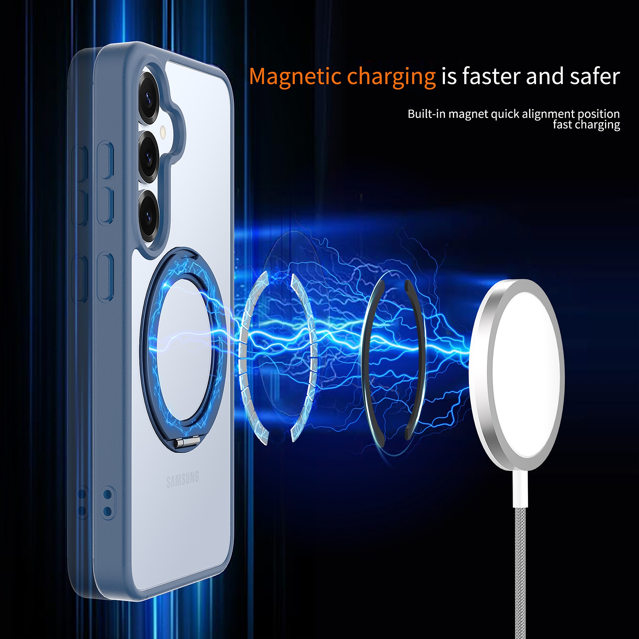 SendaFit Clear 360° Stand Case for Galaxy S25 detail 9