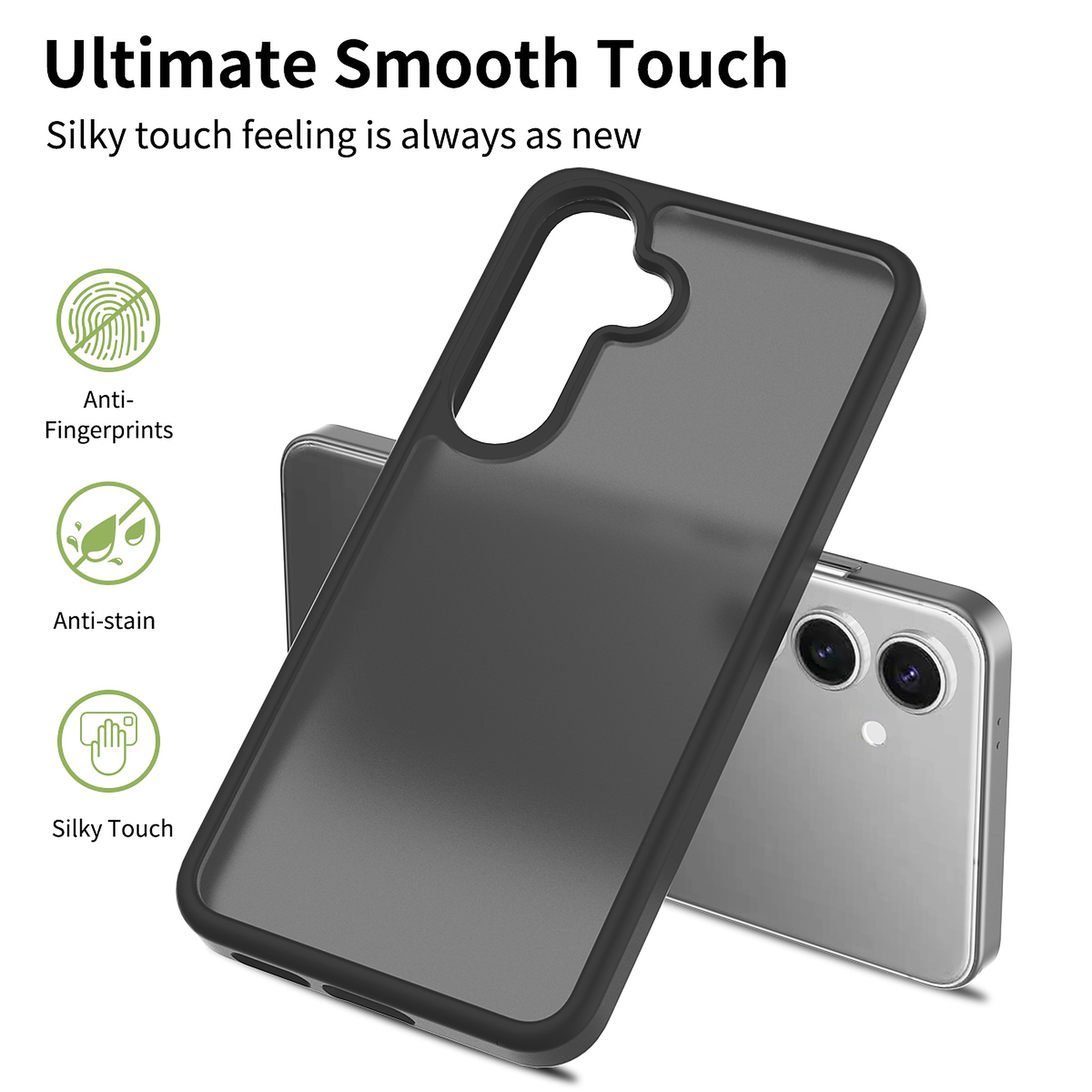 SendaFit Matte Skin-Feel Two-in-One Case for Galaxy S25 detail 1