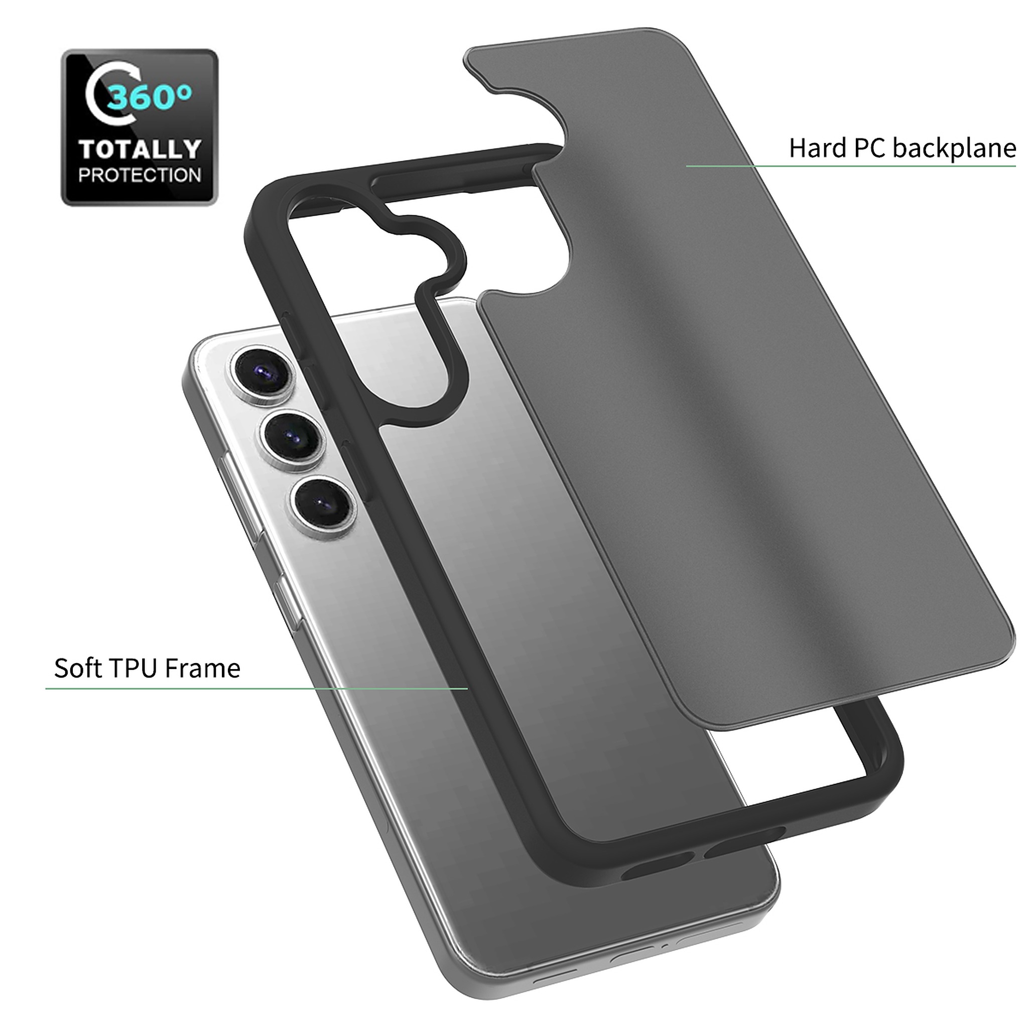 SendaFit Matte Skin-Feel Two-in-One Case for Galaxy S25 detail 4