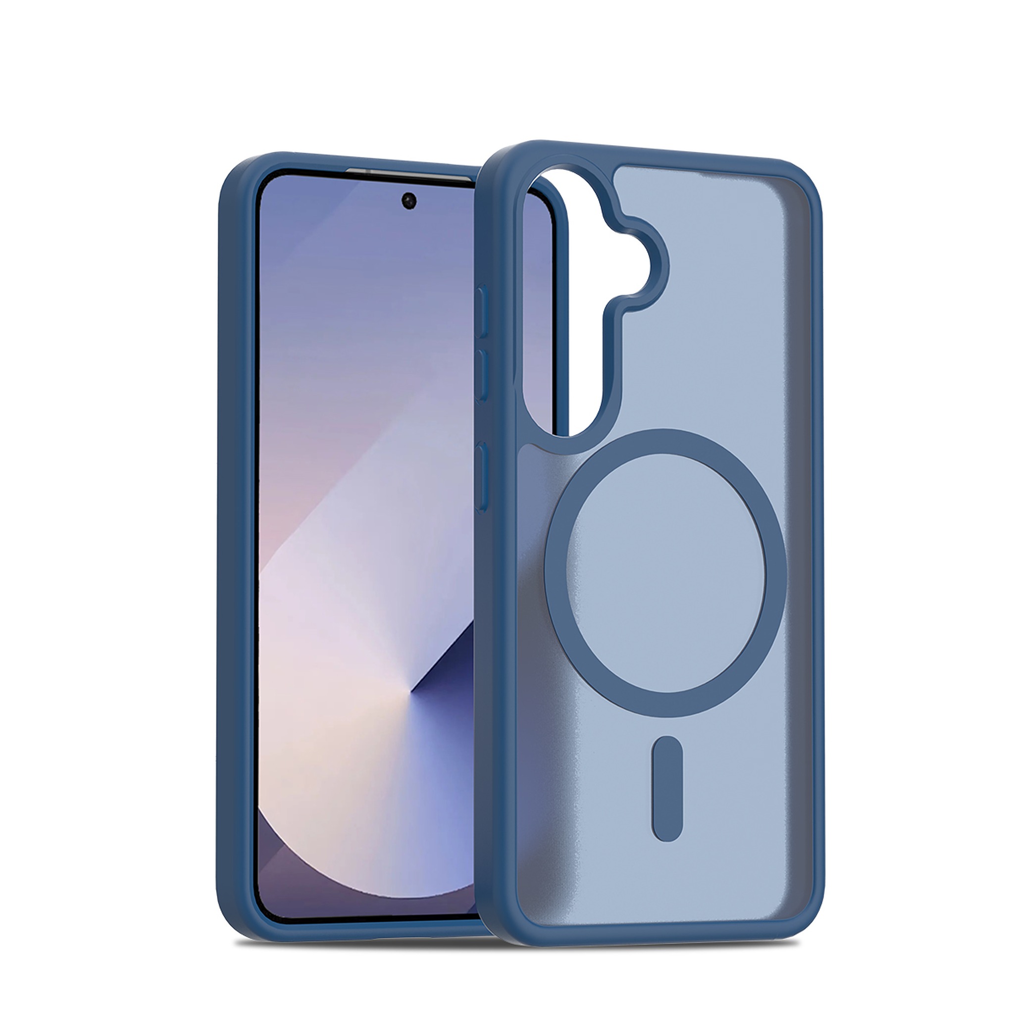 SendaFit Matte Skin-Feel Two-in-One MagSafe Case for Galaxy S25 - Royal Blue