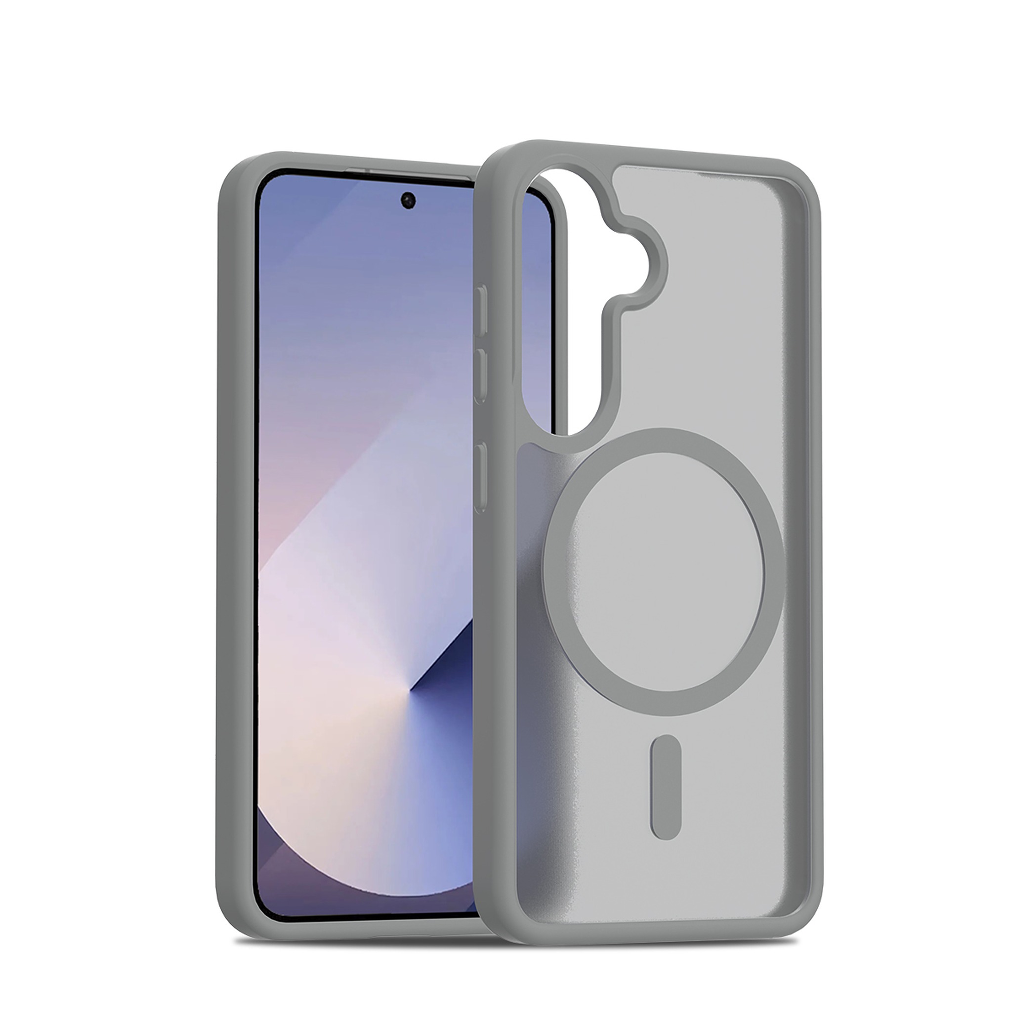 SendaFit Matte Skin-Feel Two-in-One MagSafe Case for Galaxy S25 - Dark Gray