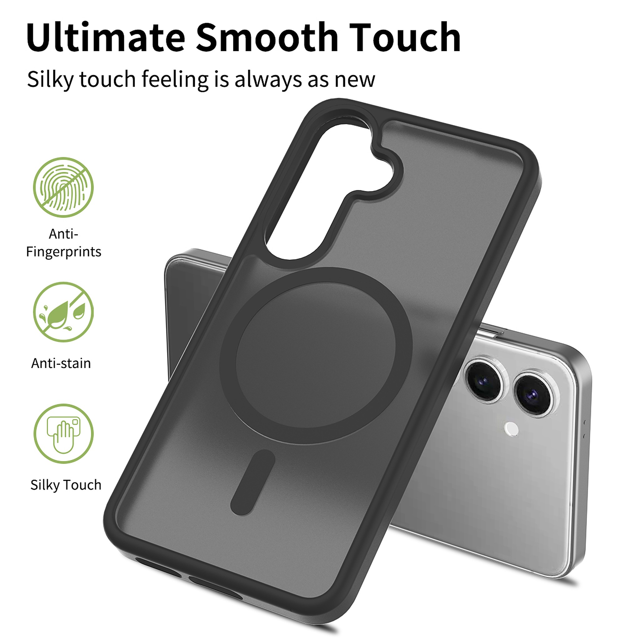 SendaFit Matte Skin-Feel Two-in-One MagSafe Case for Galaxy S25 detail 1