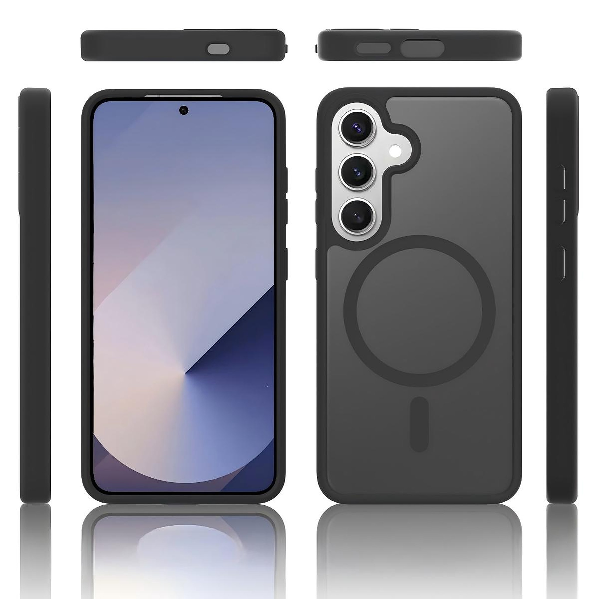 SendaFit Matte Skin-Feel Two-in-One MagSafe Case for Galaxy S25