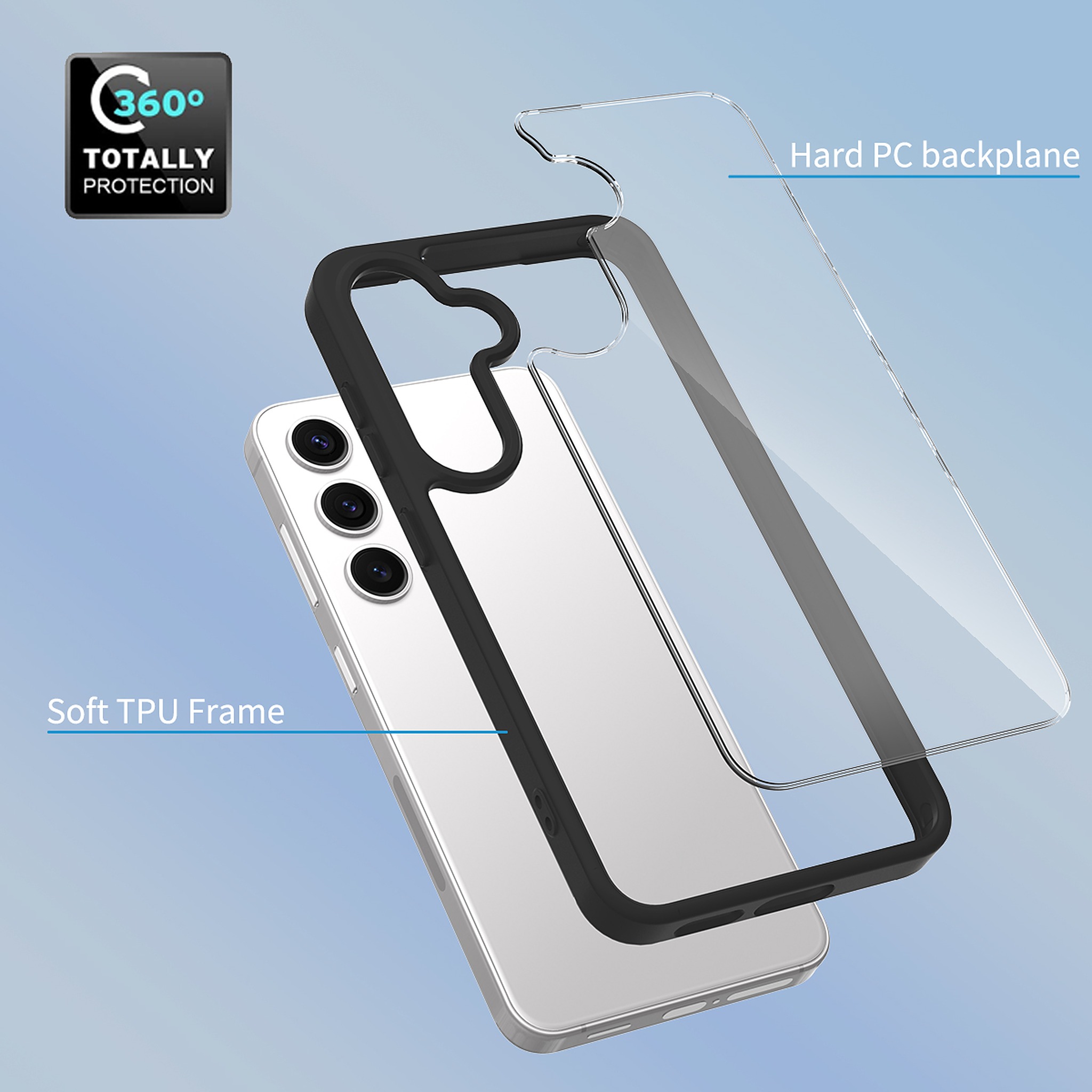 SendaFit Clear Two-in-One Case for Galaxy S25 detail 1