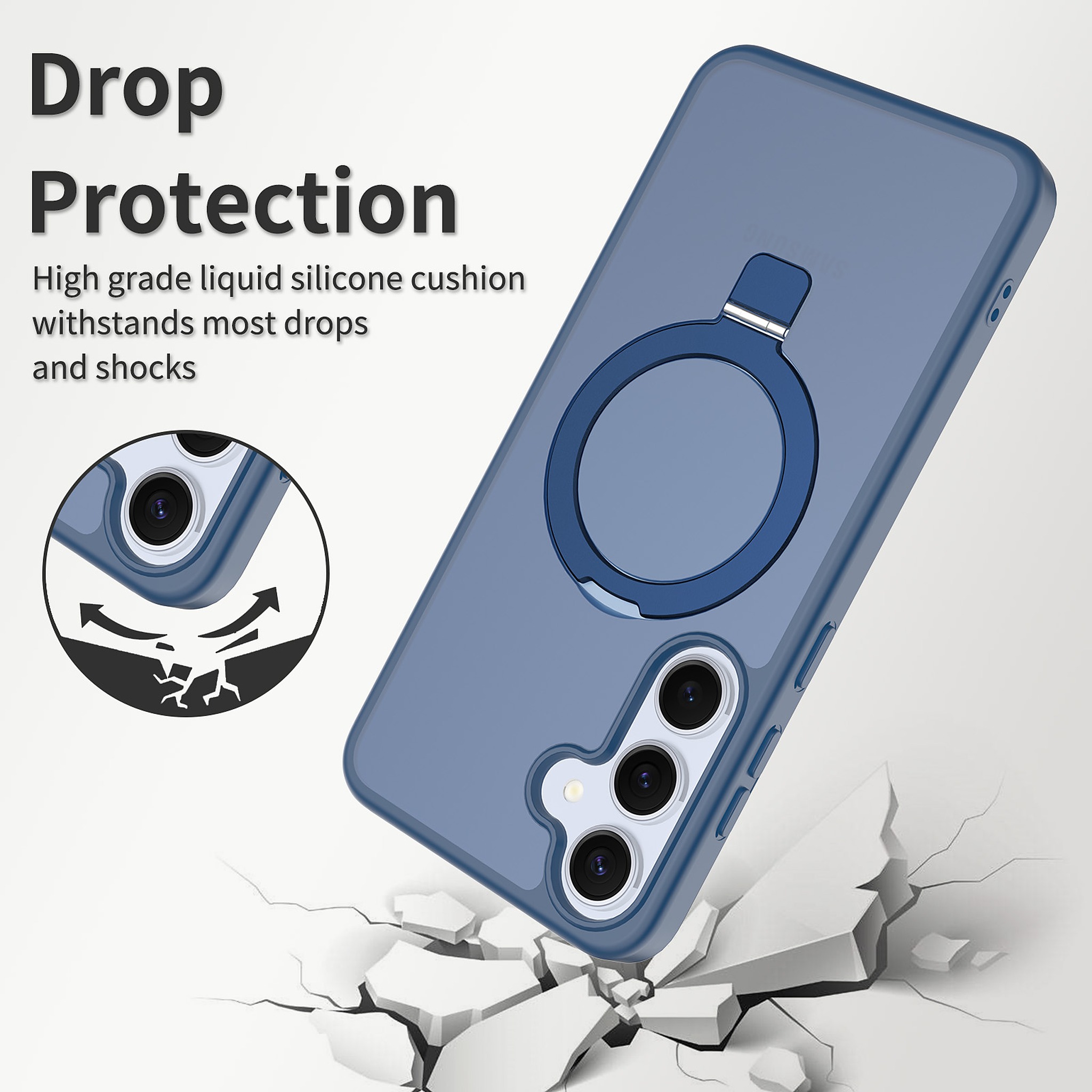 SendaFit Racket-Stand Matte Skin-Feel Case for Galaxy S25+ detail 1