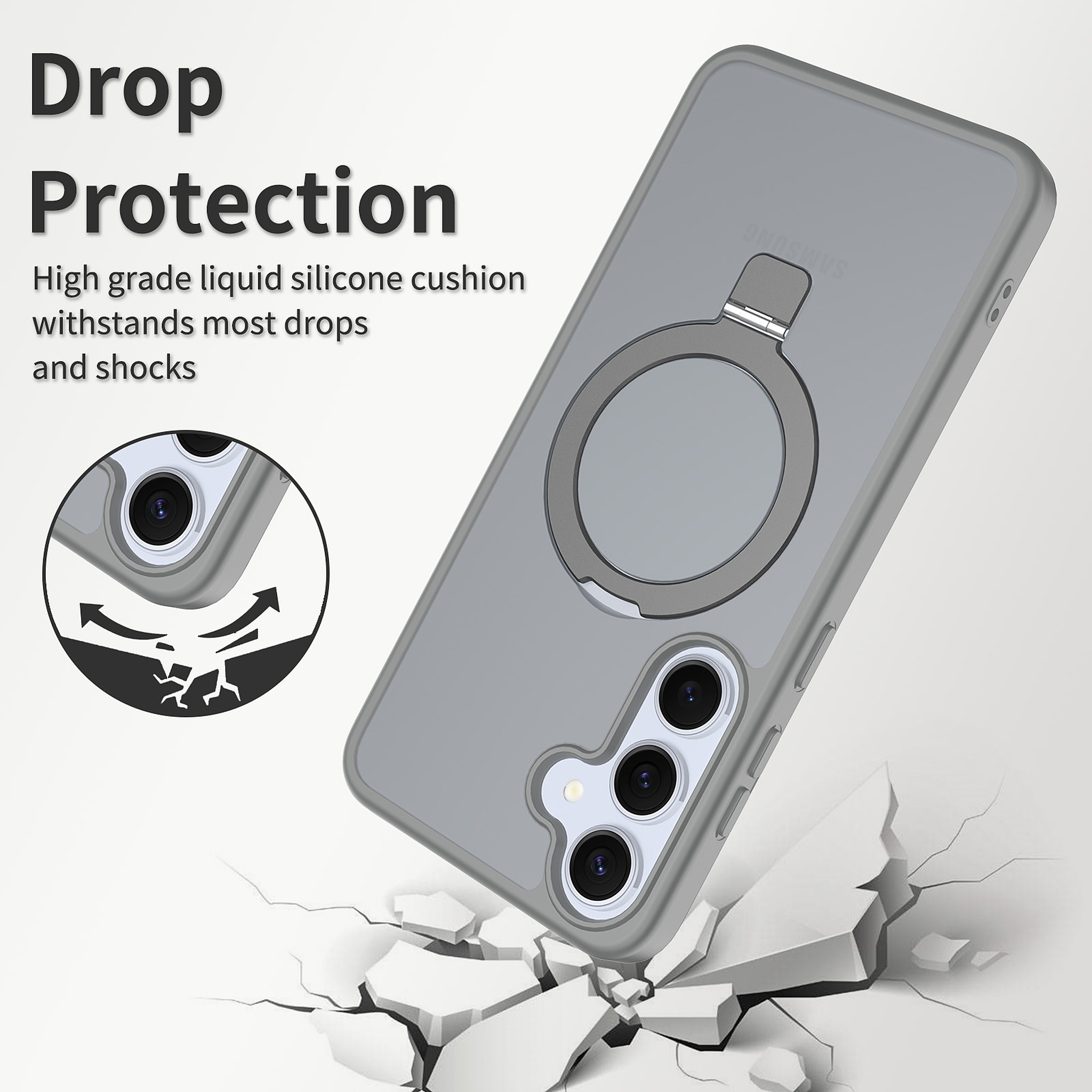 SendaFit Racket-Stand Matte Skin-Feel Case for Galaxy S25+ detail 13