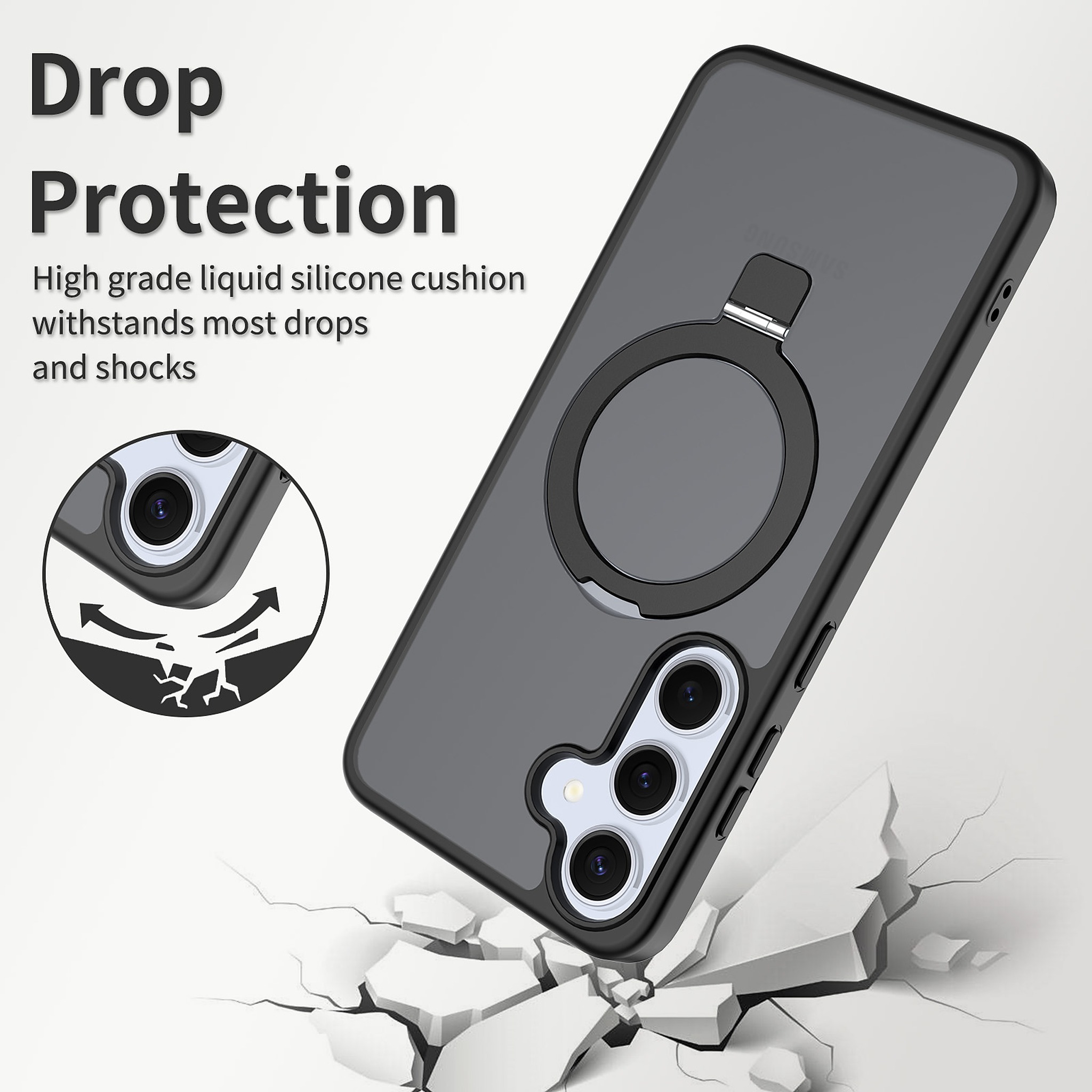SendaFit Racket-Stand Matte Skin-Feel Case for Galaxy S25+ detail 15
