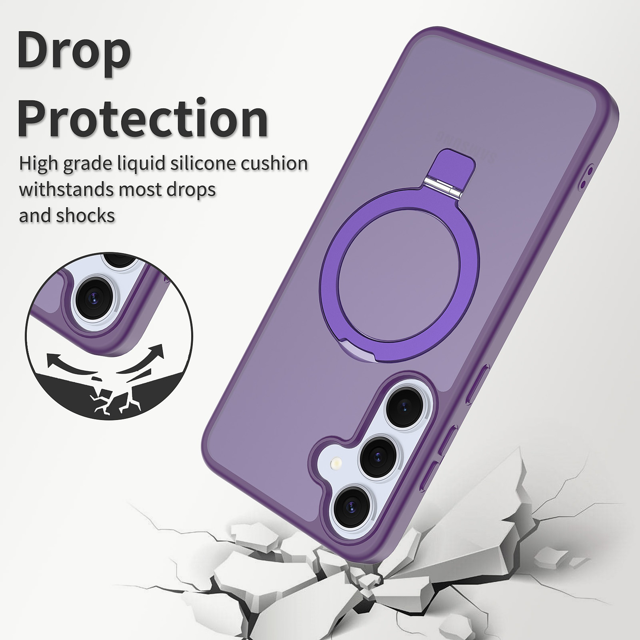 SendaFit Racket-Stand Matte Skin-Feel Case for Galaxy S25+ detail 18