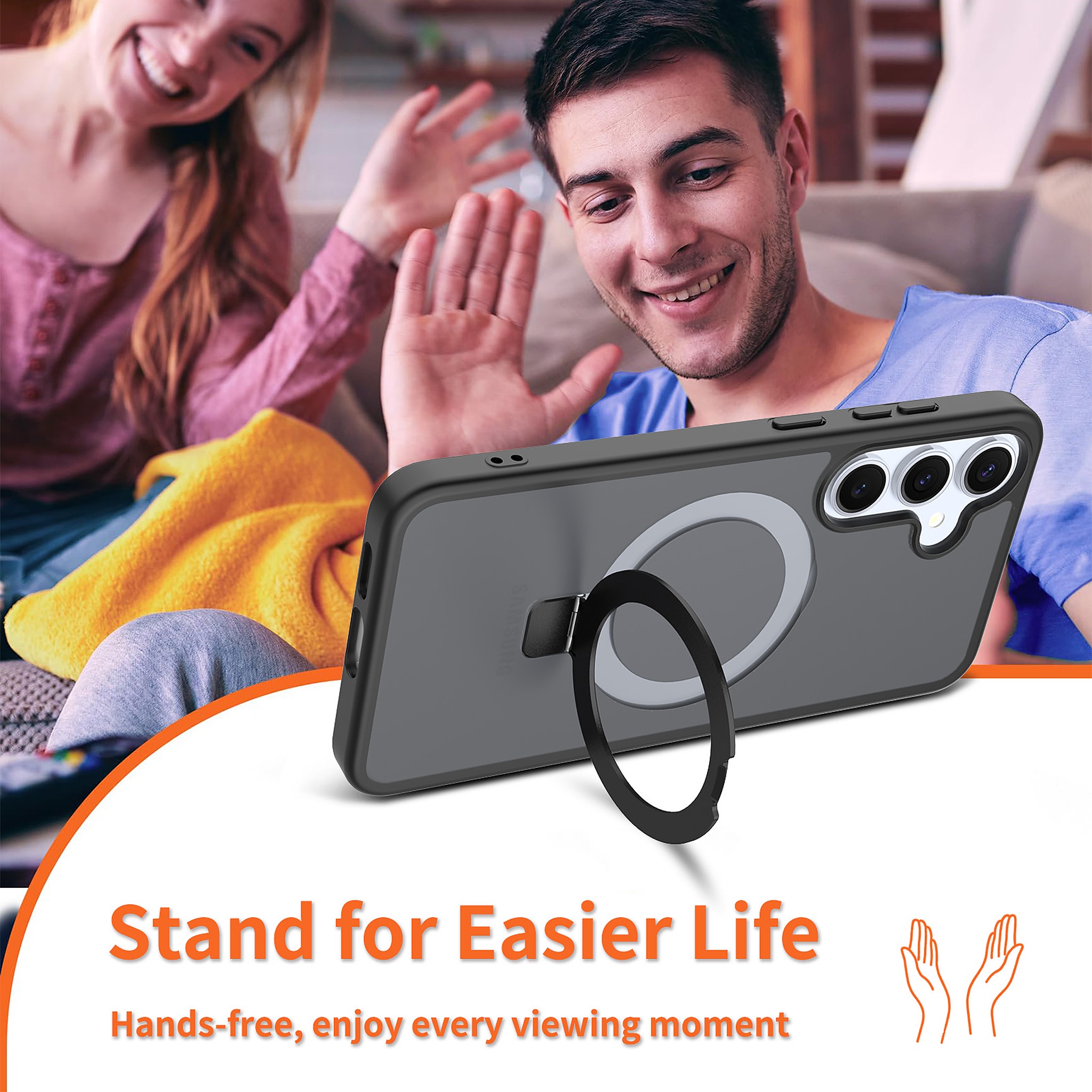 SendaFit Racket-Stand Matte Skin-Feel Case for Galaxy S25+ detail 23