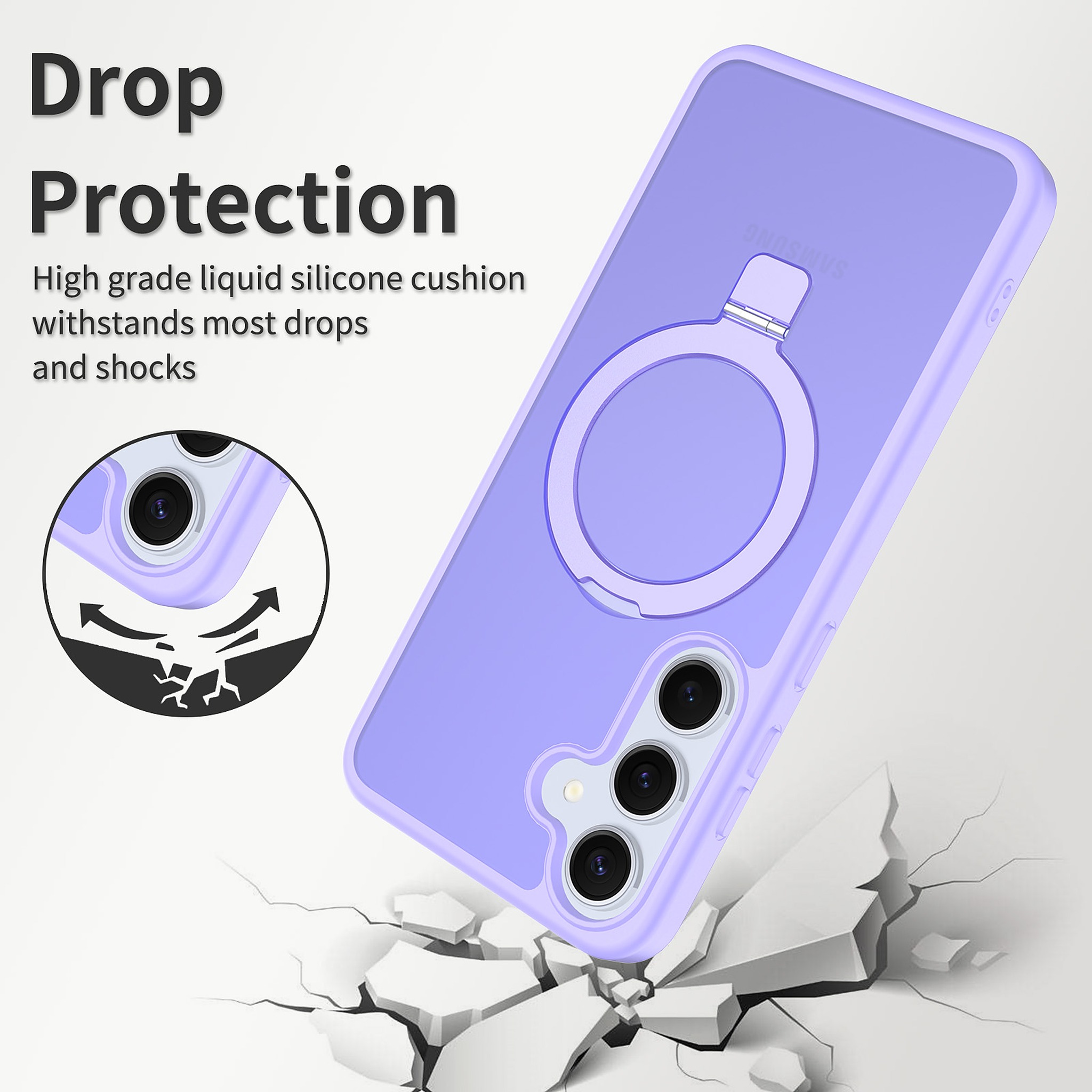 SendaFit Racket-Stand Matte Skin-Feel Case for Galaxy S25+ detail 5