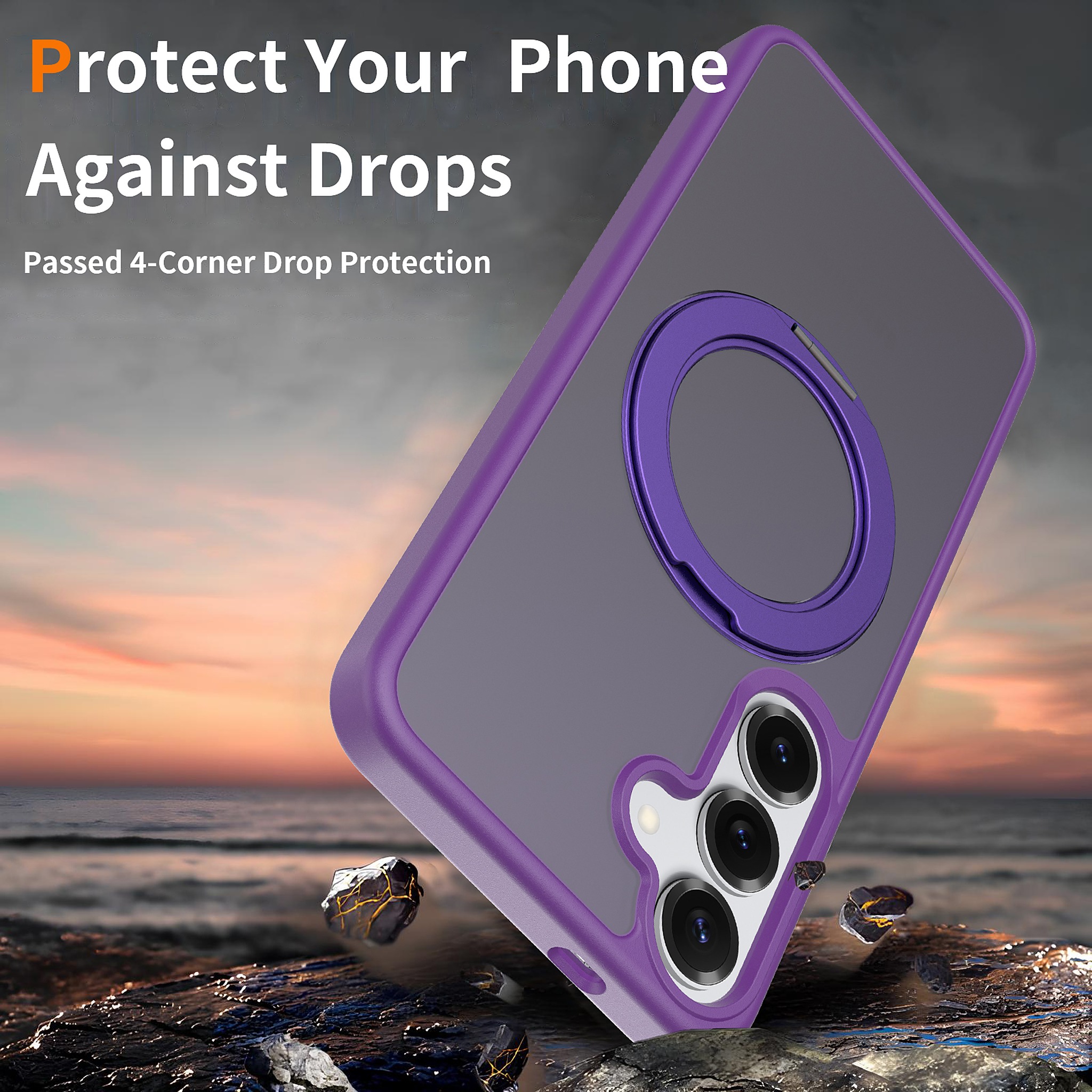 SendaFit Matte Skin-Feel 360° Stand Case for Galaxy S25+ detail 10