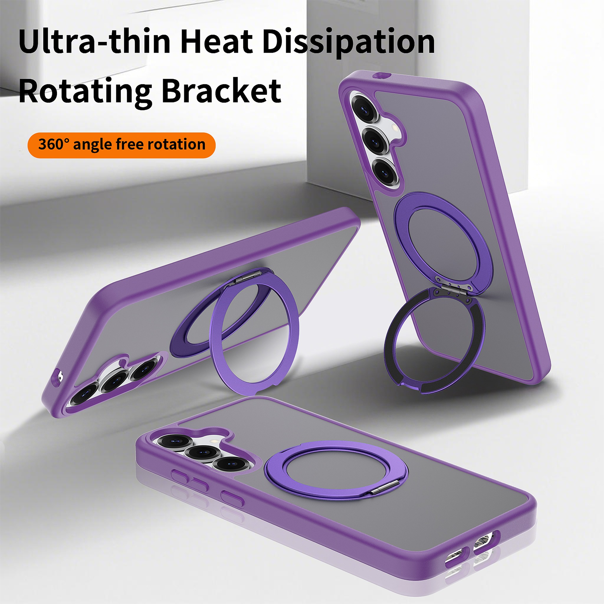 SendaFit Matte Skin-Feel 360° Stand Case for Galaxy S25+ detail 13