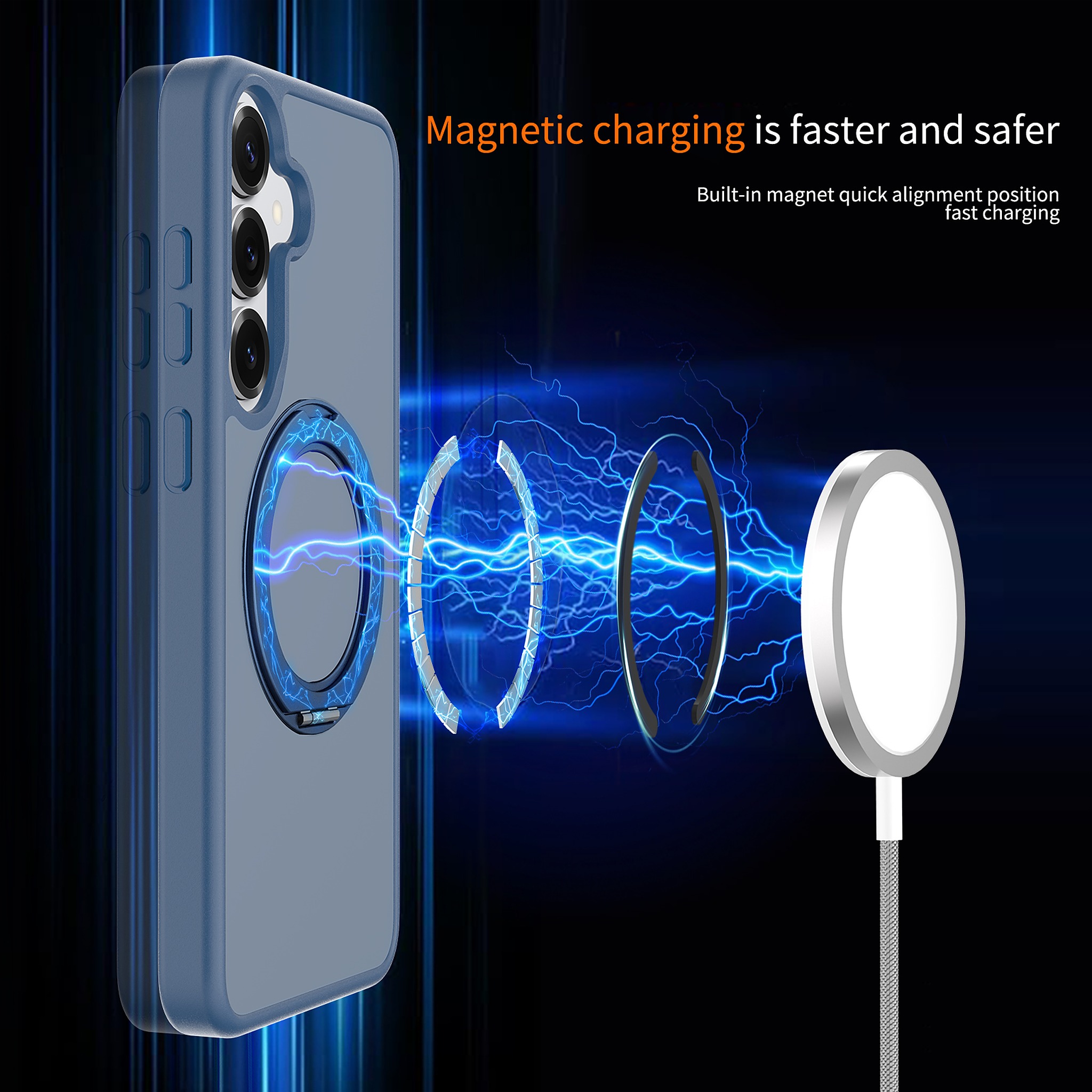 SendaFit Matte Skin-Feel 360° Stand Case for Galaxy S25+ detail 20