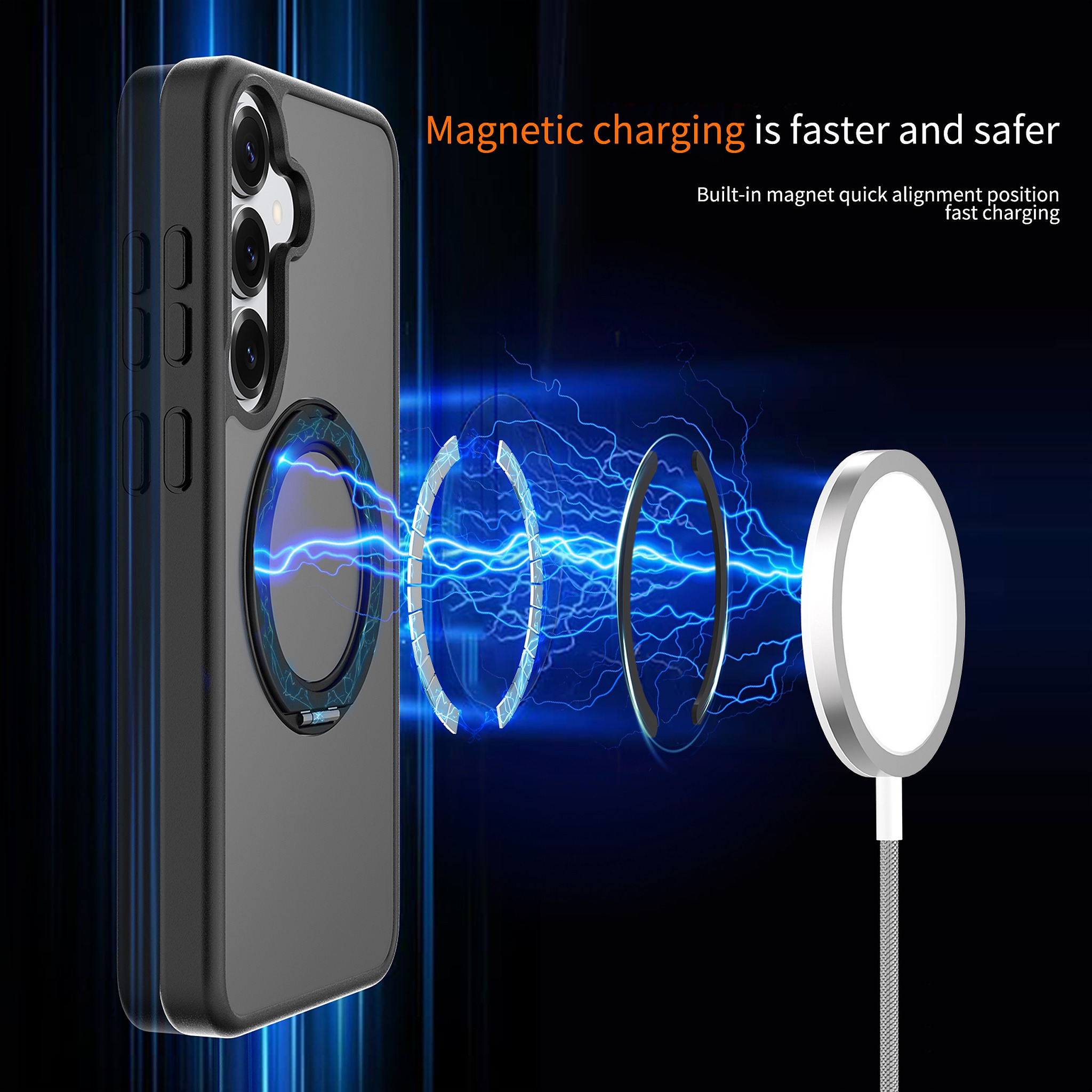 SendaFit Matte Skin-Feel 360° Stand Case for Galaxy S25+ detail 21