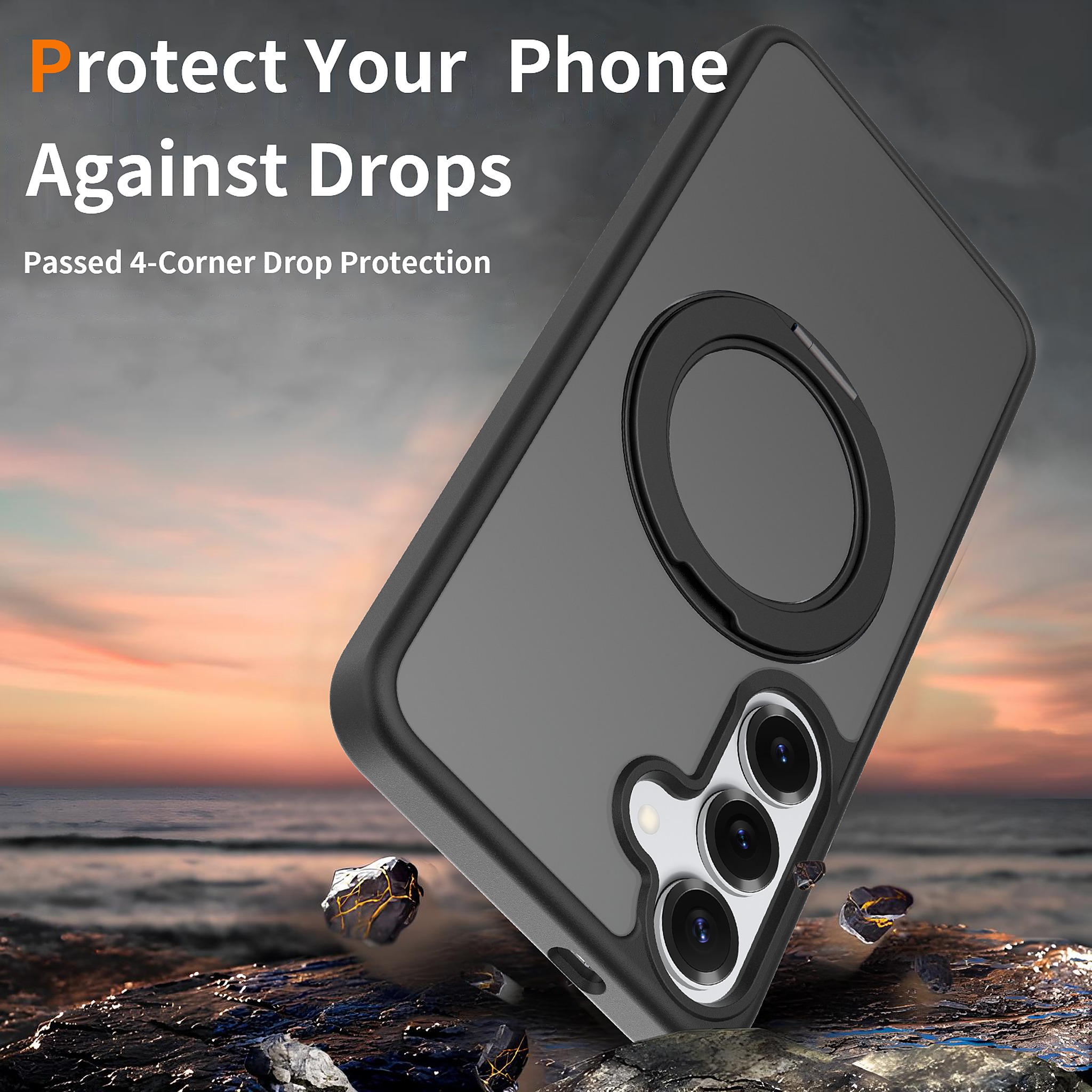 SendaFit Matte Skin-Feel 360° Stand Case for Galaxy S25+ detail 25