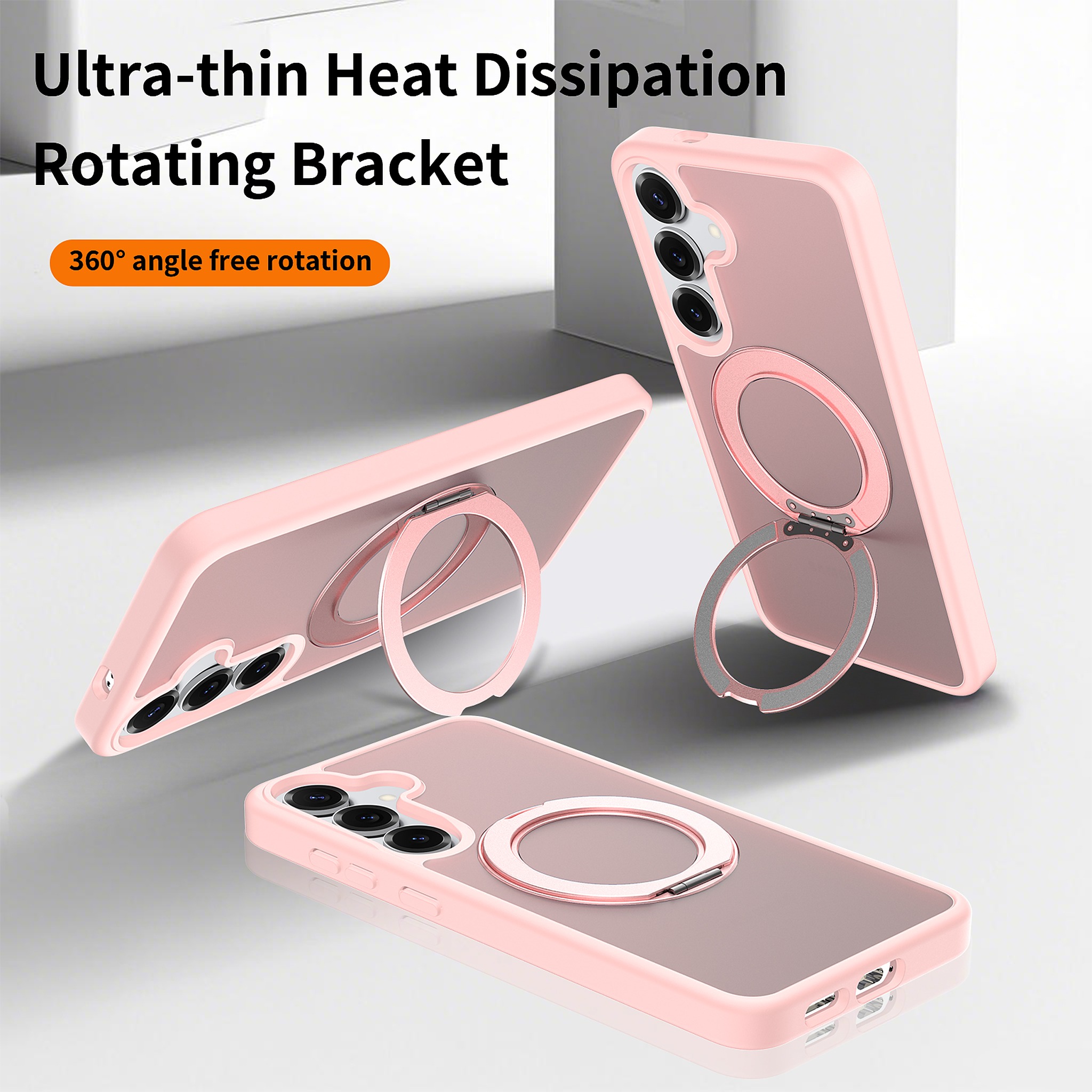 SendaFit Matte Skin-Feel 360° Stand Case for Galaxy S25+ detail 3