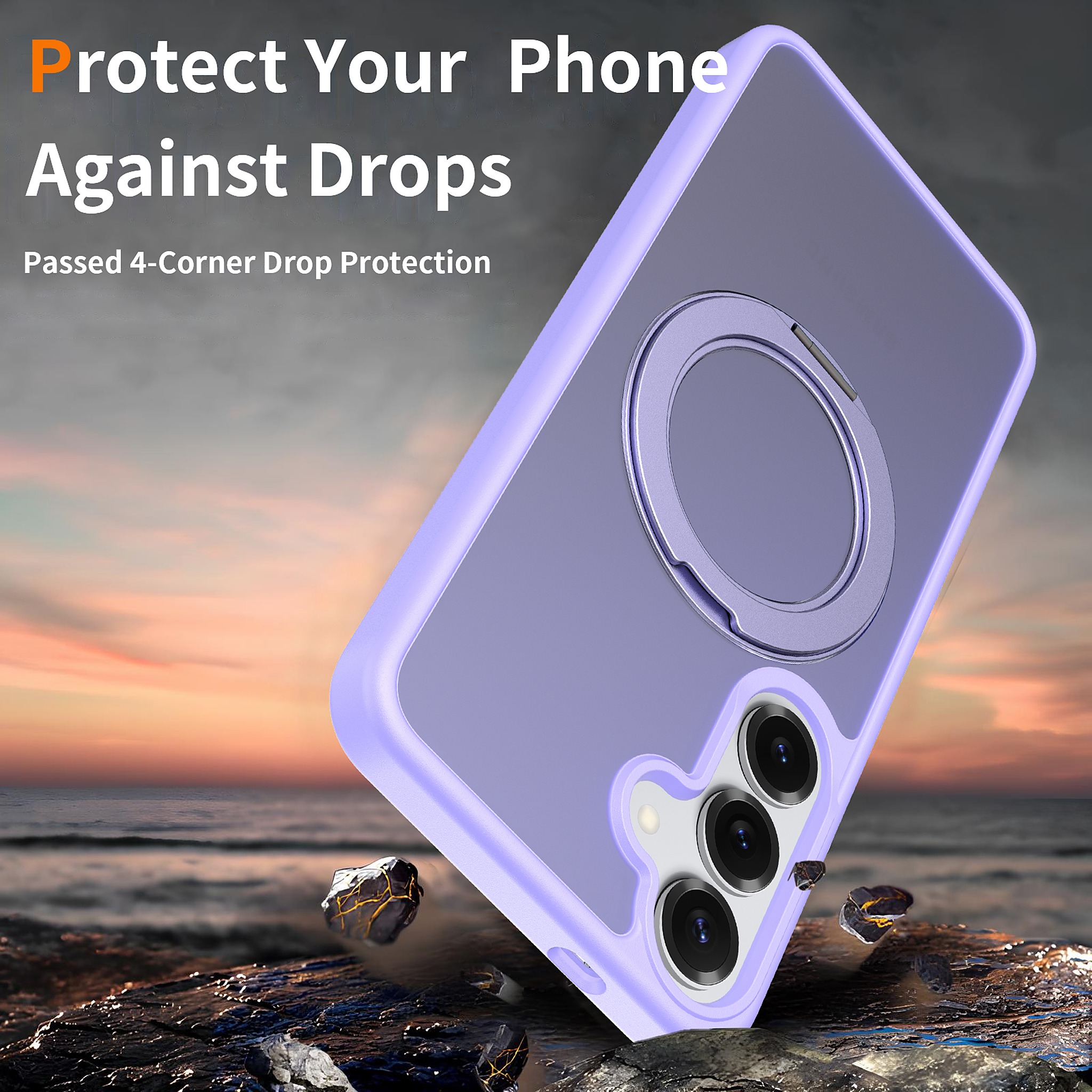 SendaFit Matte Skin-Feel 360° Stand Case for Galaxy S25+ detail 5