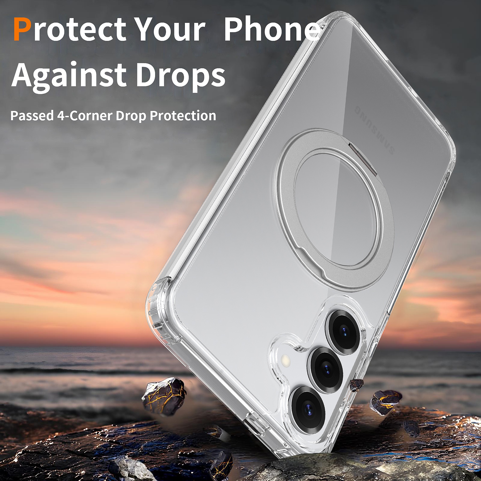SendaFit Clear 360° Stand Case for Galaxy S25+ detail 10