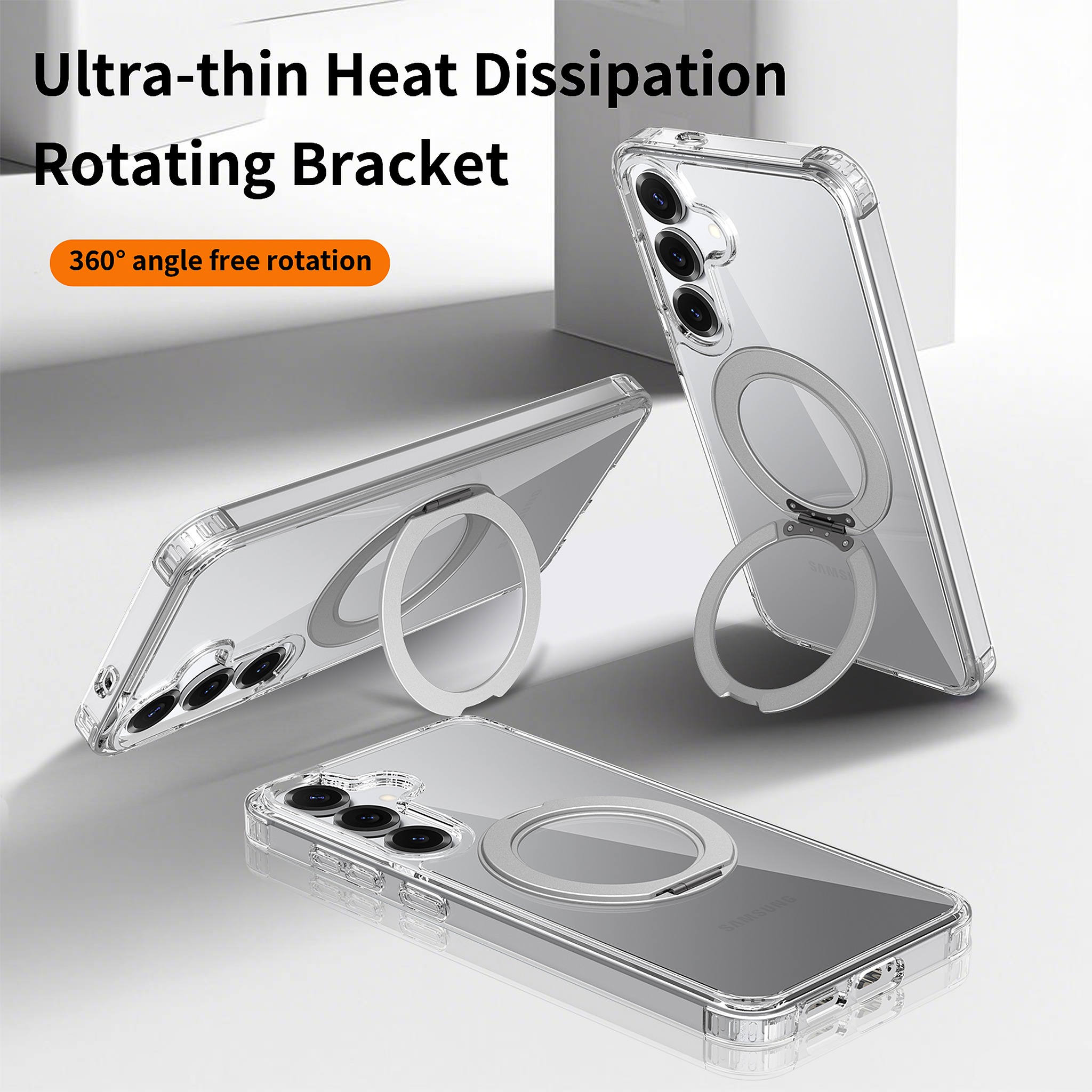 SendaFit Clear 360° Stand Case for Galaxy S25+ detail 13