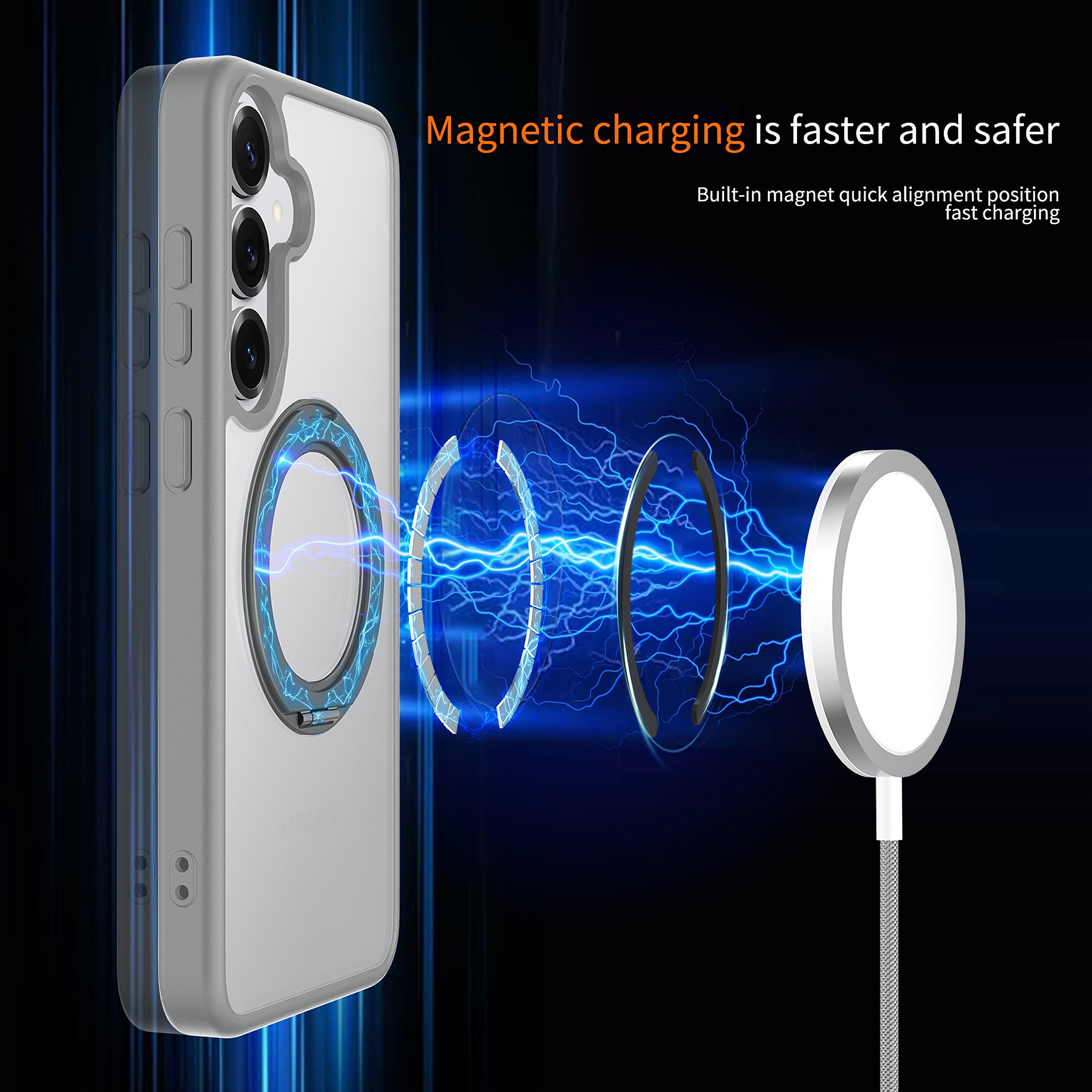 SendaFit Clear 360° Stand Case for Galaxy S25+ detail 29