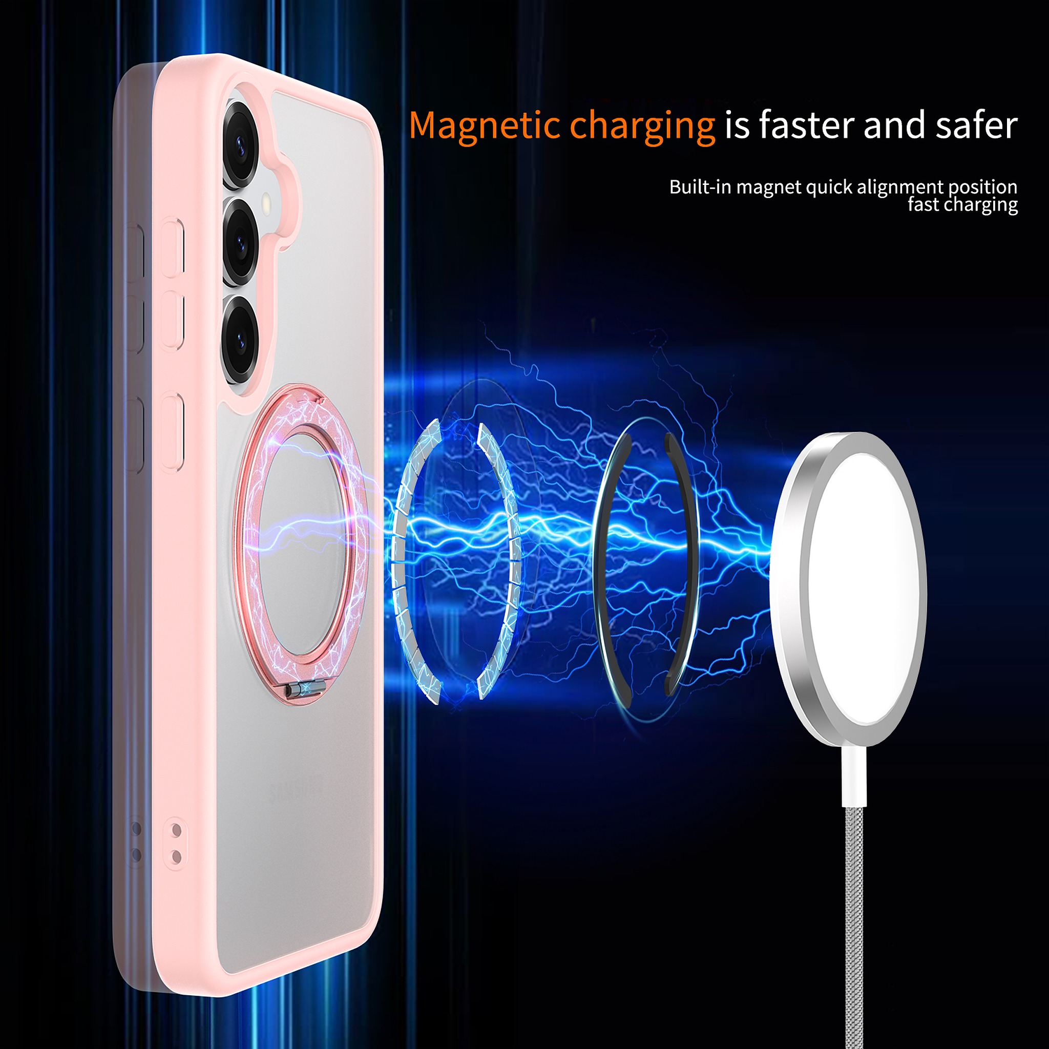 SendaFit Clear 360° Stand Case for Galaxy S25+ detail 4