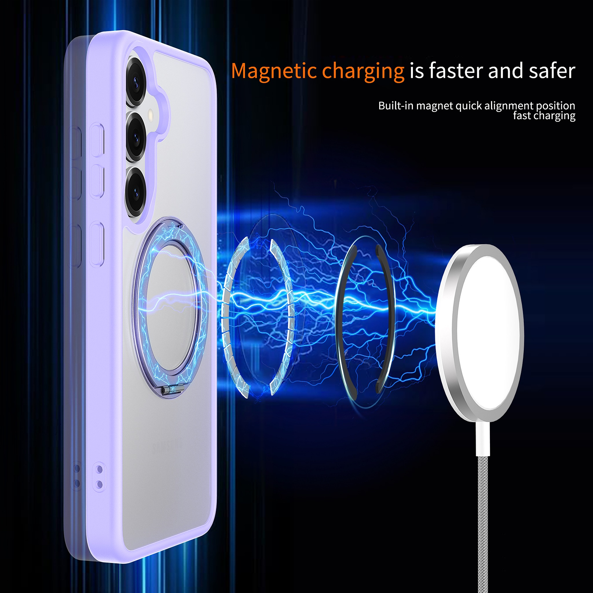 SendaFit Clear 360° Stand Case for Galaxy S25+ detail 9