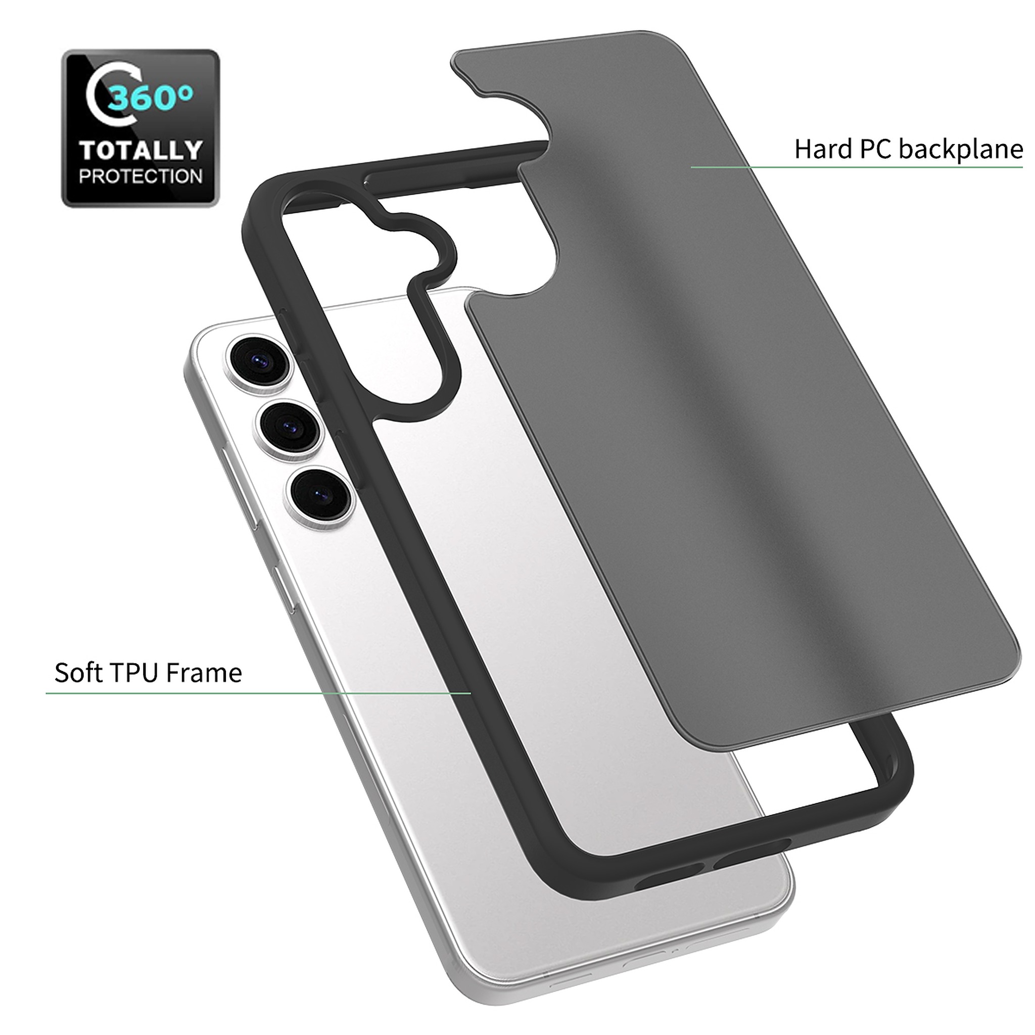 SendaFit Matte Skin-Feel Two-in-One Case for Galaxy S25+ detail 4