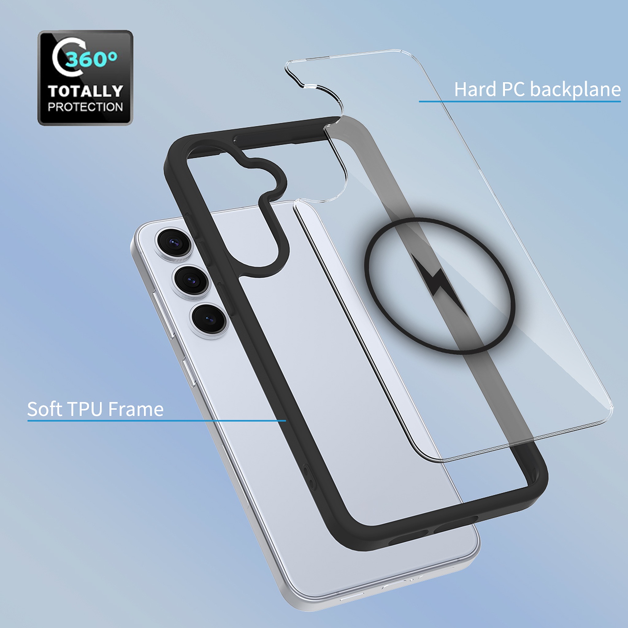 SendaFit Clear Two-in-One MagSafe Case for Galaxy S25+ detail 6