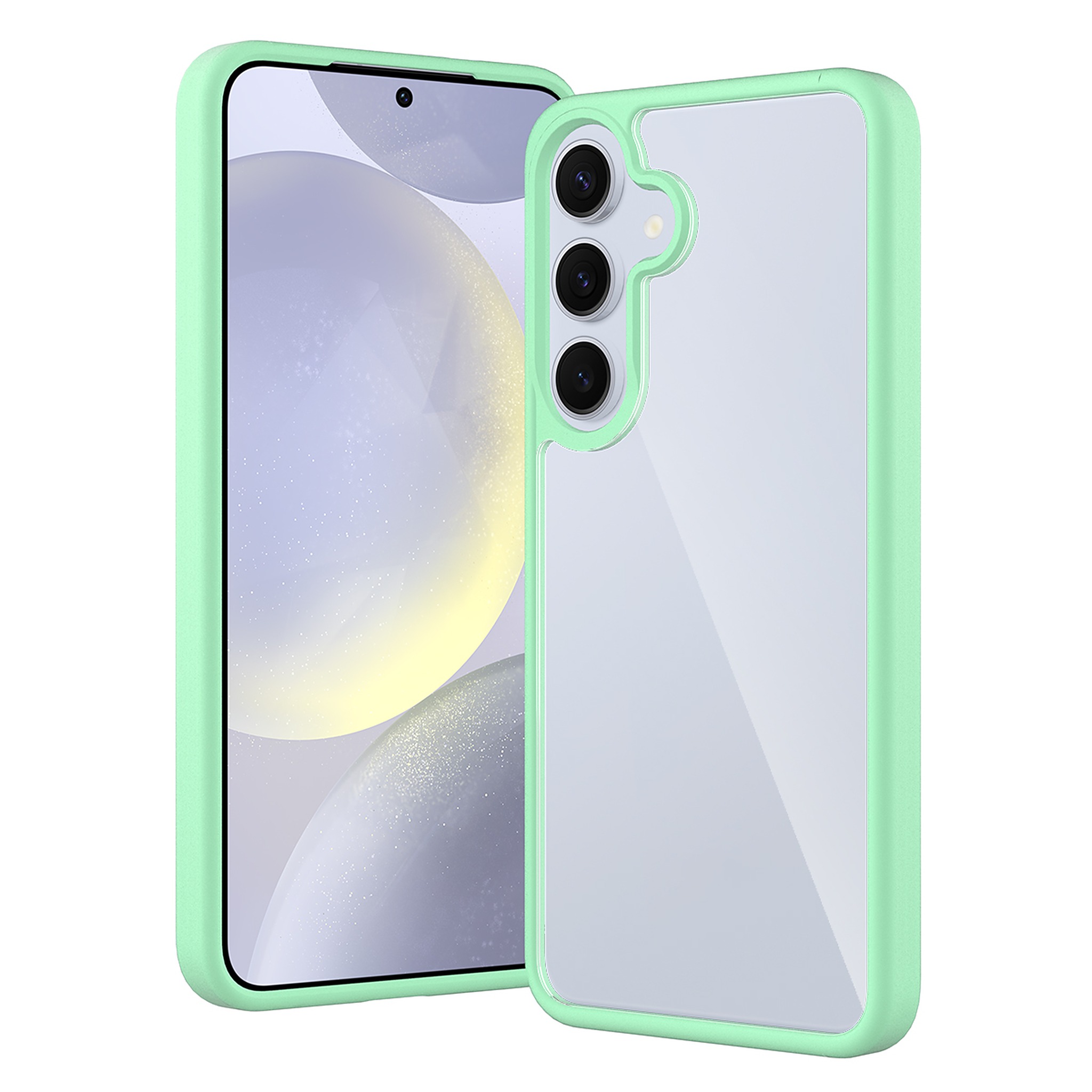 SendaFit Clear Two-in-One Case for Galaxy S25+ - Ice Green
