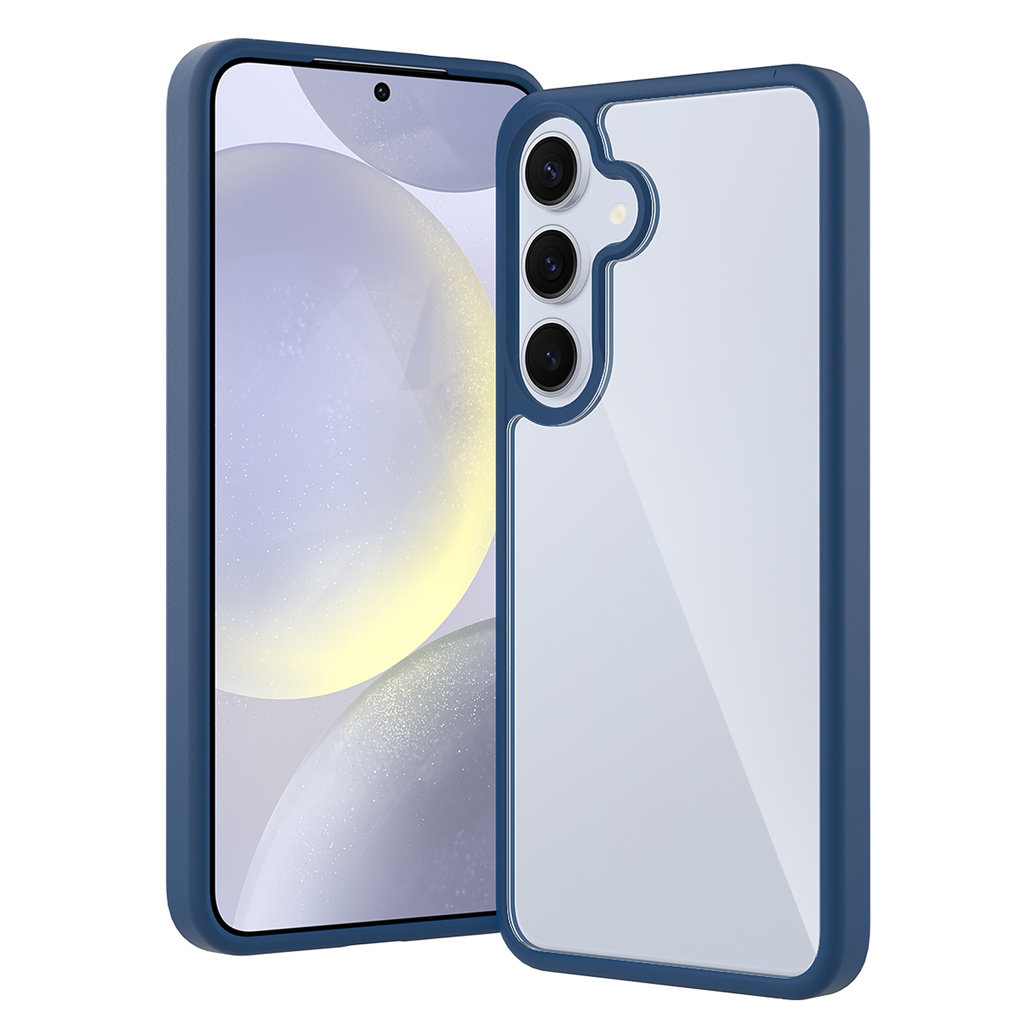 SendaFit Clear Two-in-One Case for Galaxy S25+ - Royal Blue