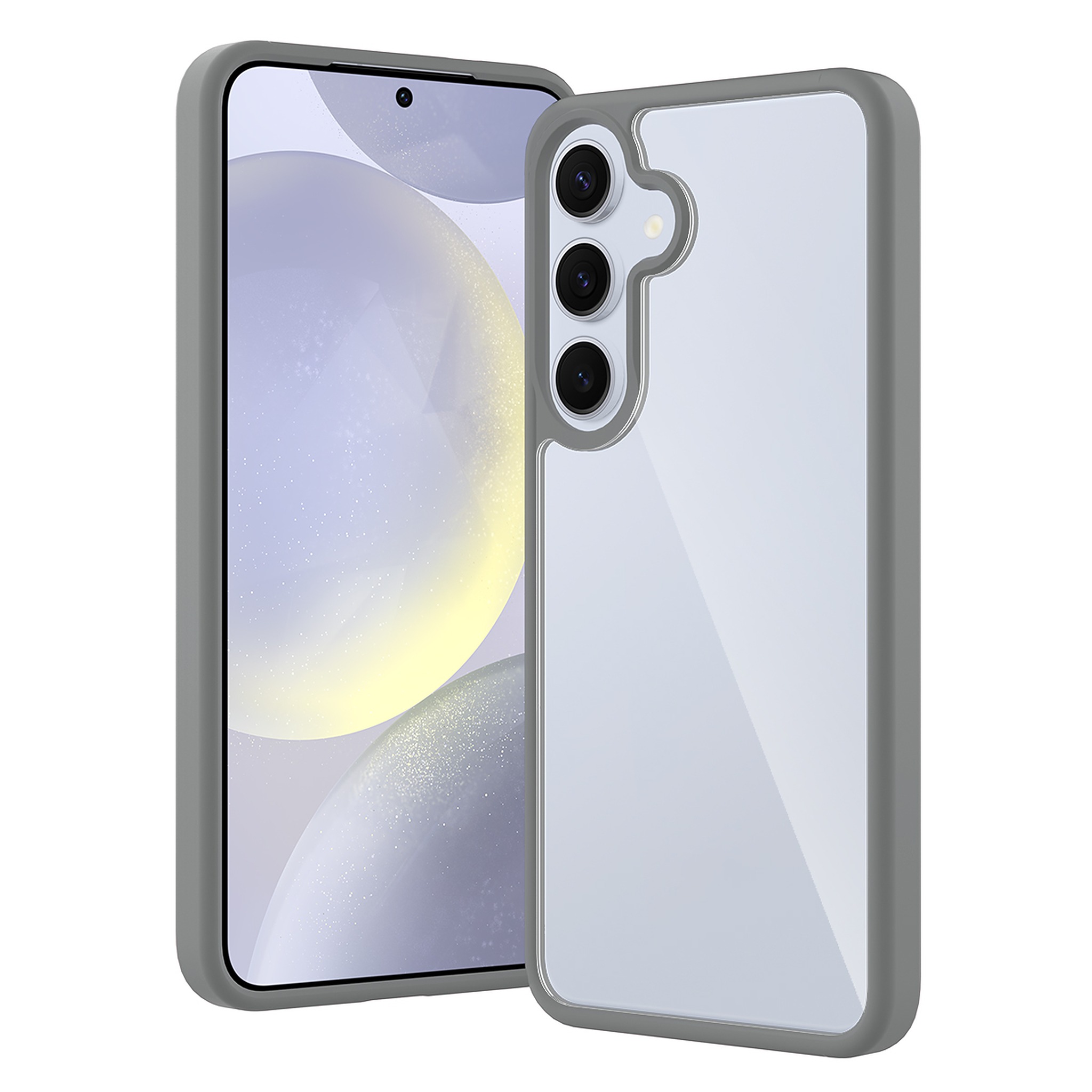 SendaFit Clear Two-in-One Case for Galaxy S25+ - Dark Gray