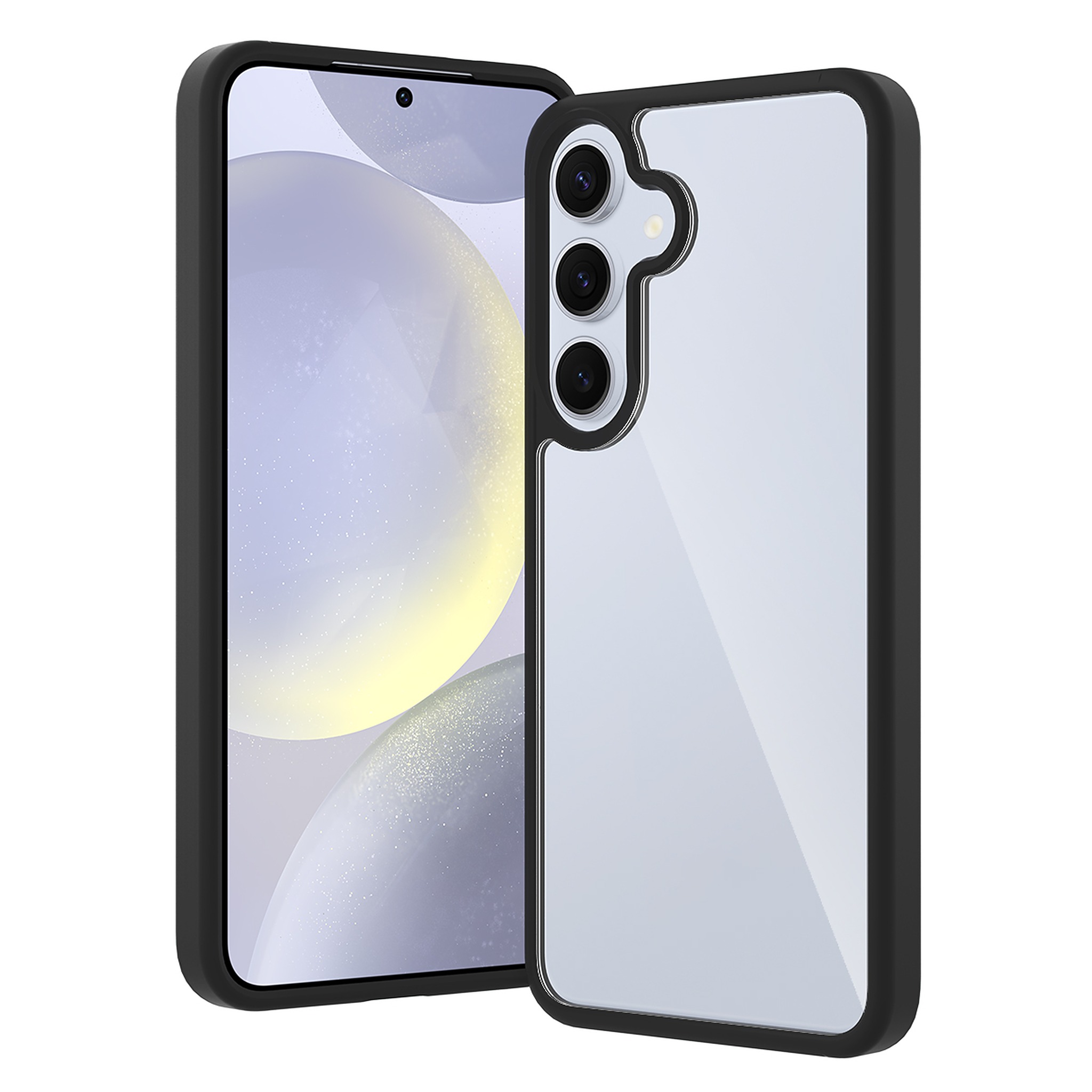 SendaFit Clear Two-in-One Case for Galaxy S25+ - Matte Black