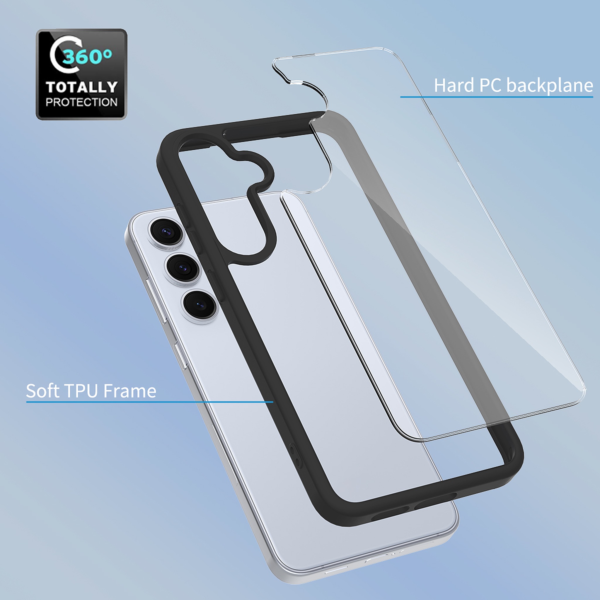 SendaFit Clear Two-in-One Case for Galaxy S25+ detail 2