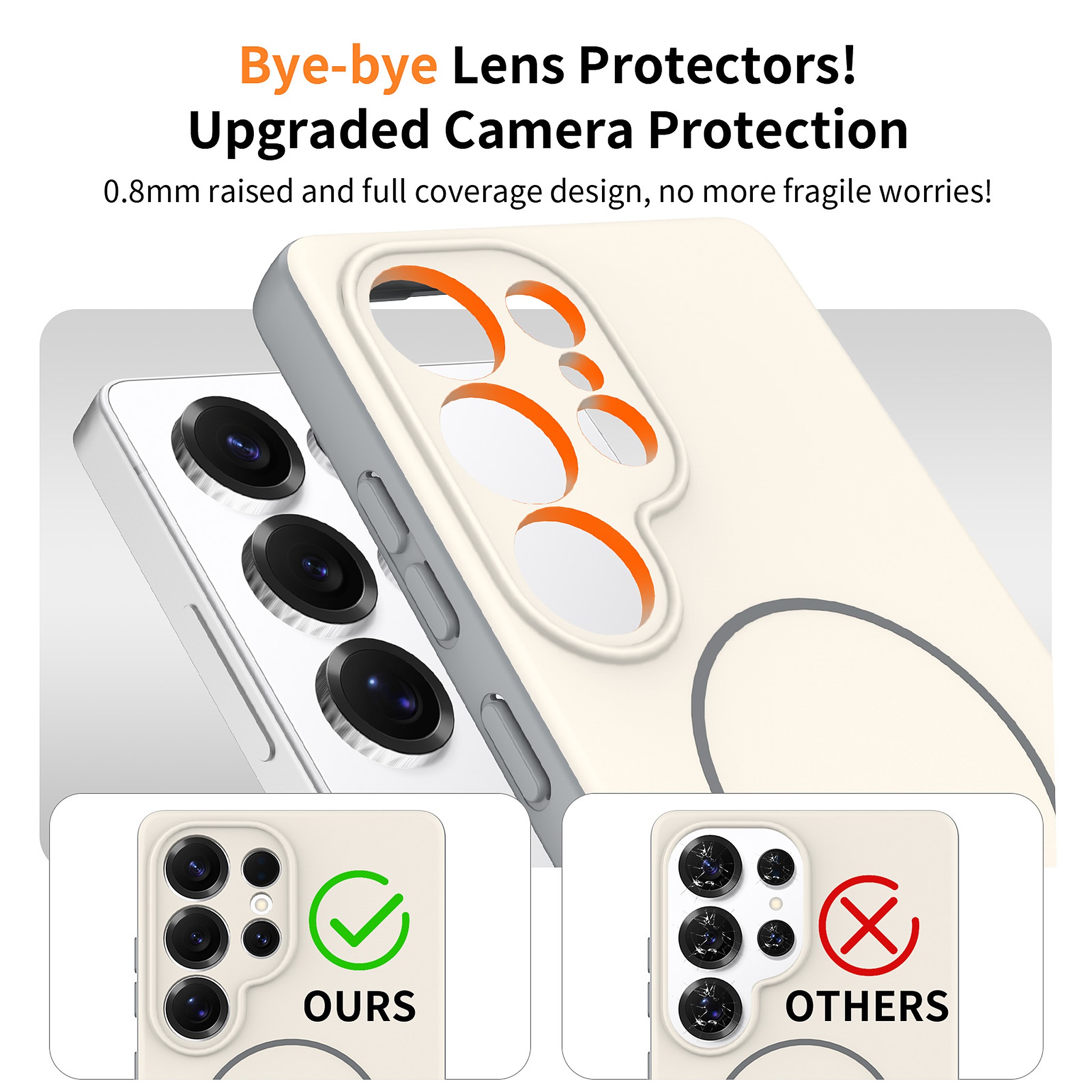 SendaFit Skin-Feel Two-in-One MagSafe Case for Galaxy S25 Ultra detail 3