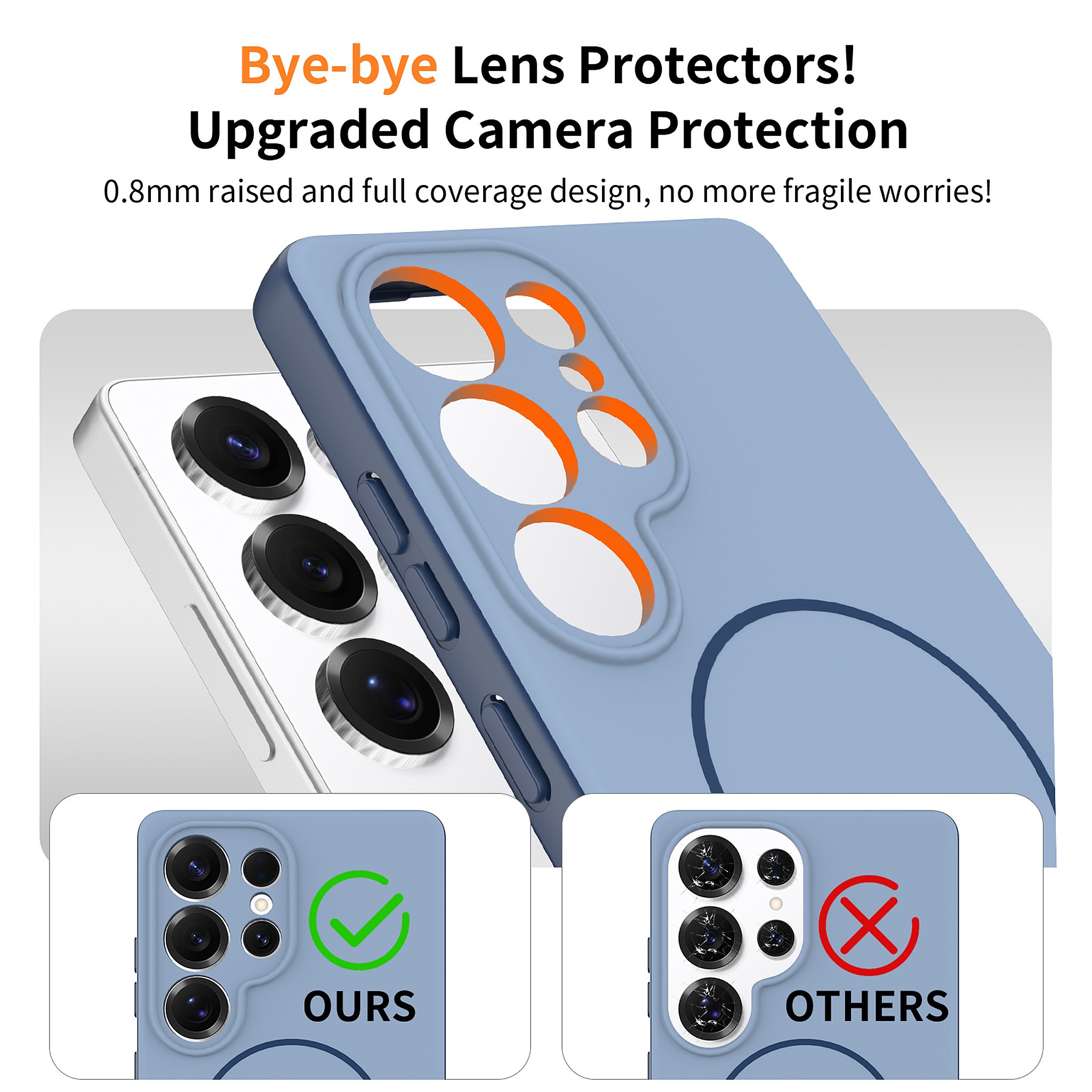 SendaFit Skin-Feel Two-in-One MagSafe Case for Galaxy S25 Ultra detail 5