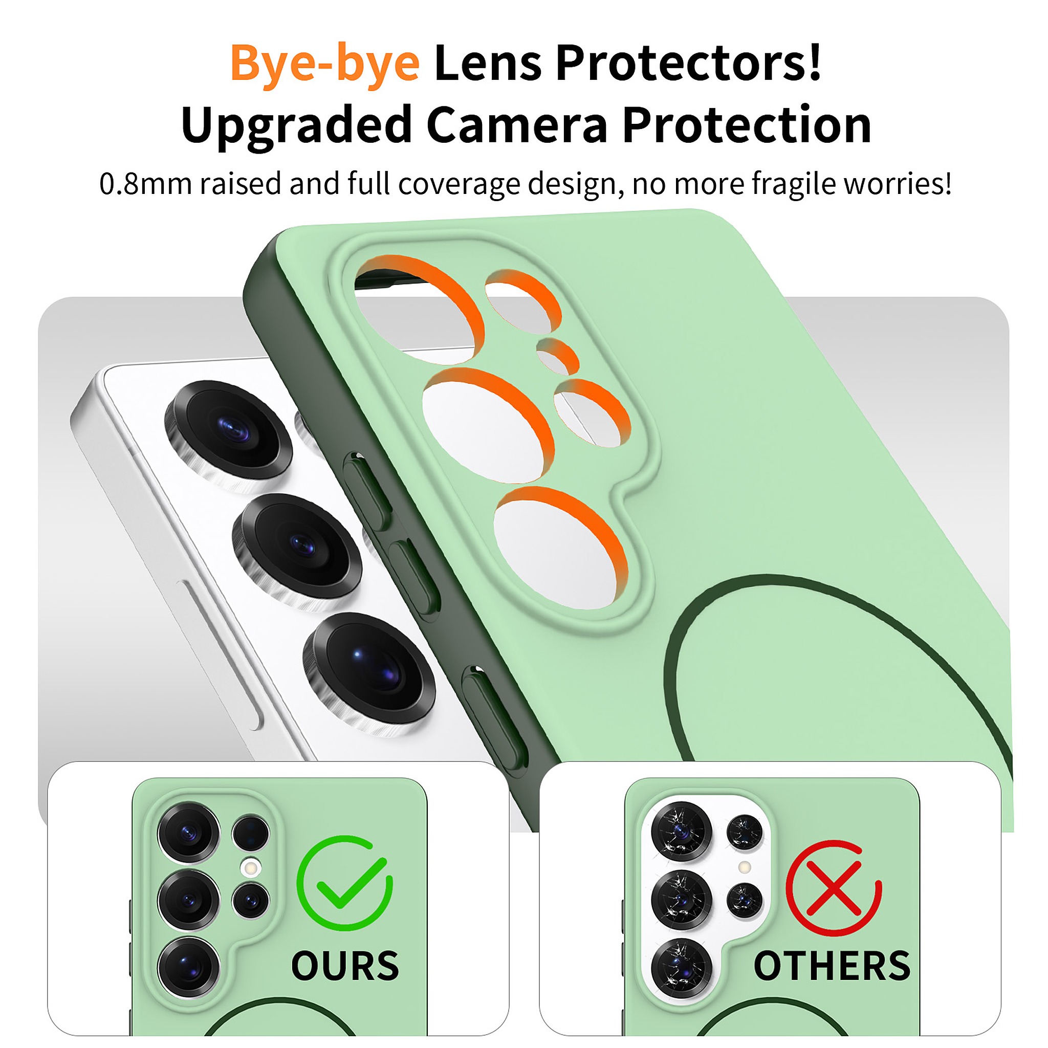 SendaFit Skin-Feel Two-in-One MagSafe Case for Galaxy S25 Ultra detail 7