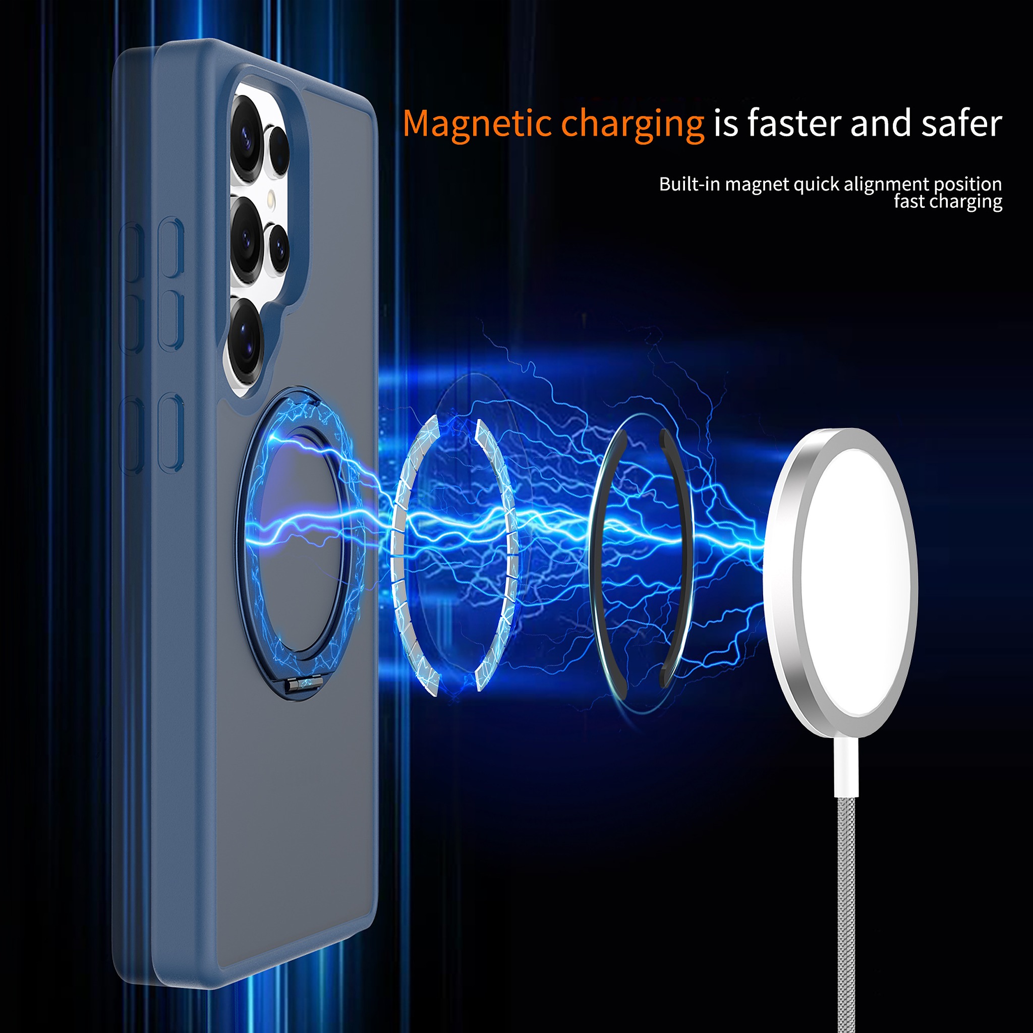 SendaFit Matte Skin-Feel 360° Stand Case for Galaxy S25 Ultra detail 25