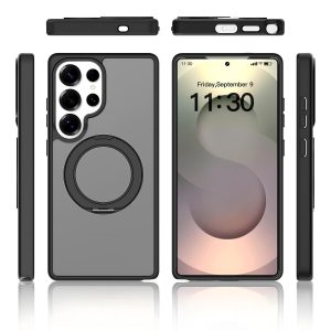 SendaFit Matte Skin-Feel 360° Stand Case for Galaxy S25 Ultra