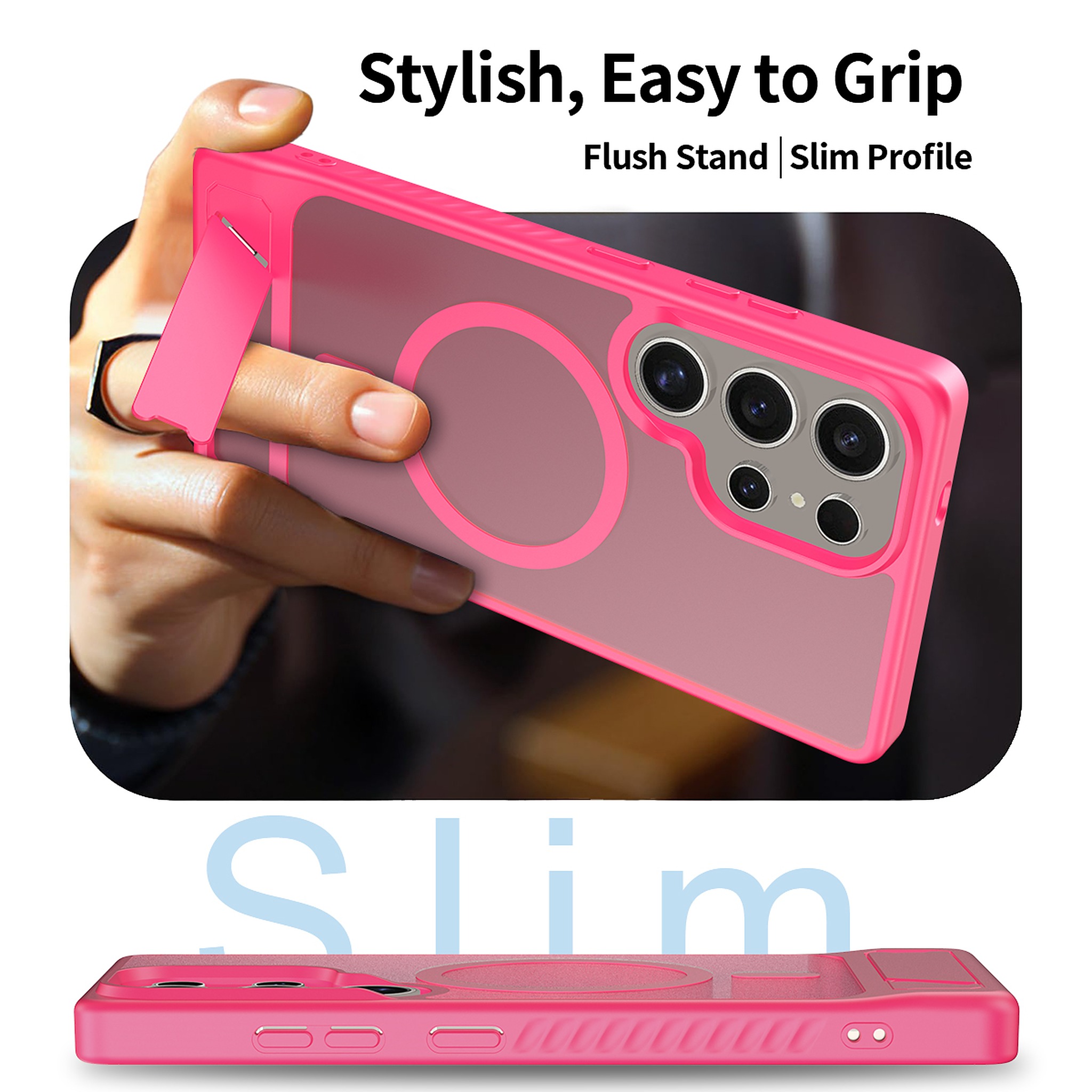 SendaFit Matte 45° Kickstand MagSafe Case for Galaxy S25 Ultra detail 2