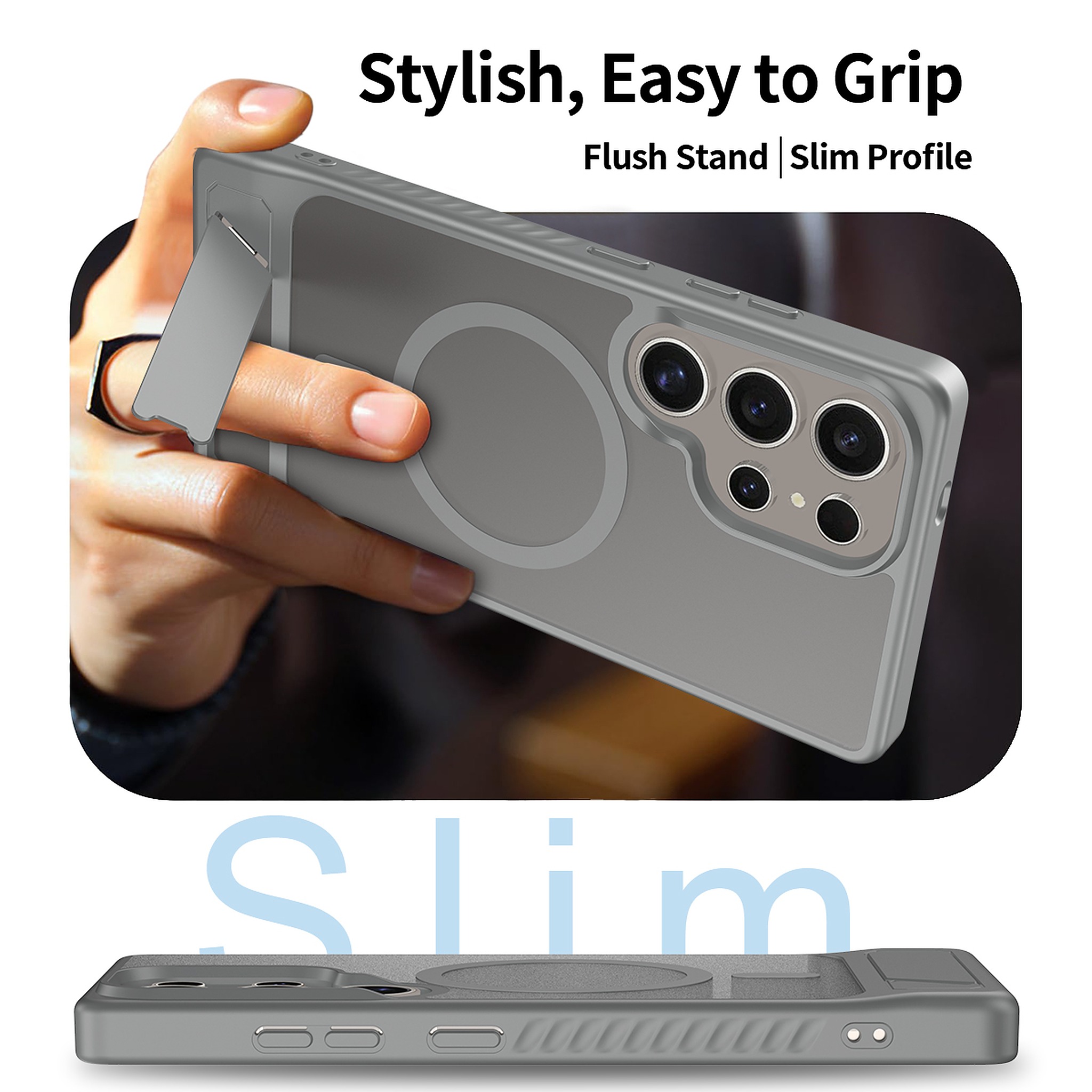 SendaFit Matte 45° Kickstand MagSafe Case for Galaxy S25 Ultra detail 36