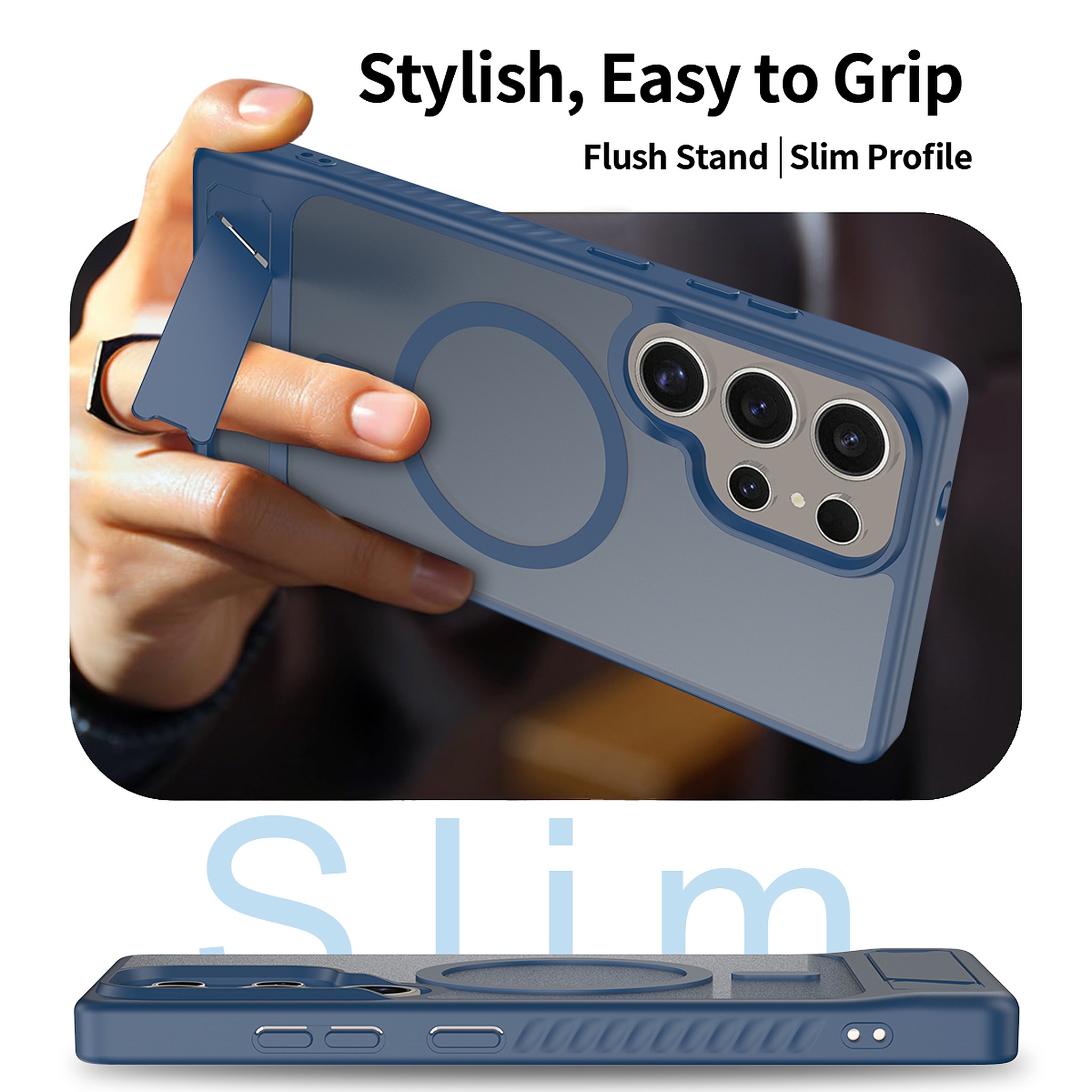 SendaFit Matte 45° Kickstand MagSafe Case for Galaxy S25 Ultra detail 4