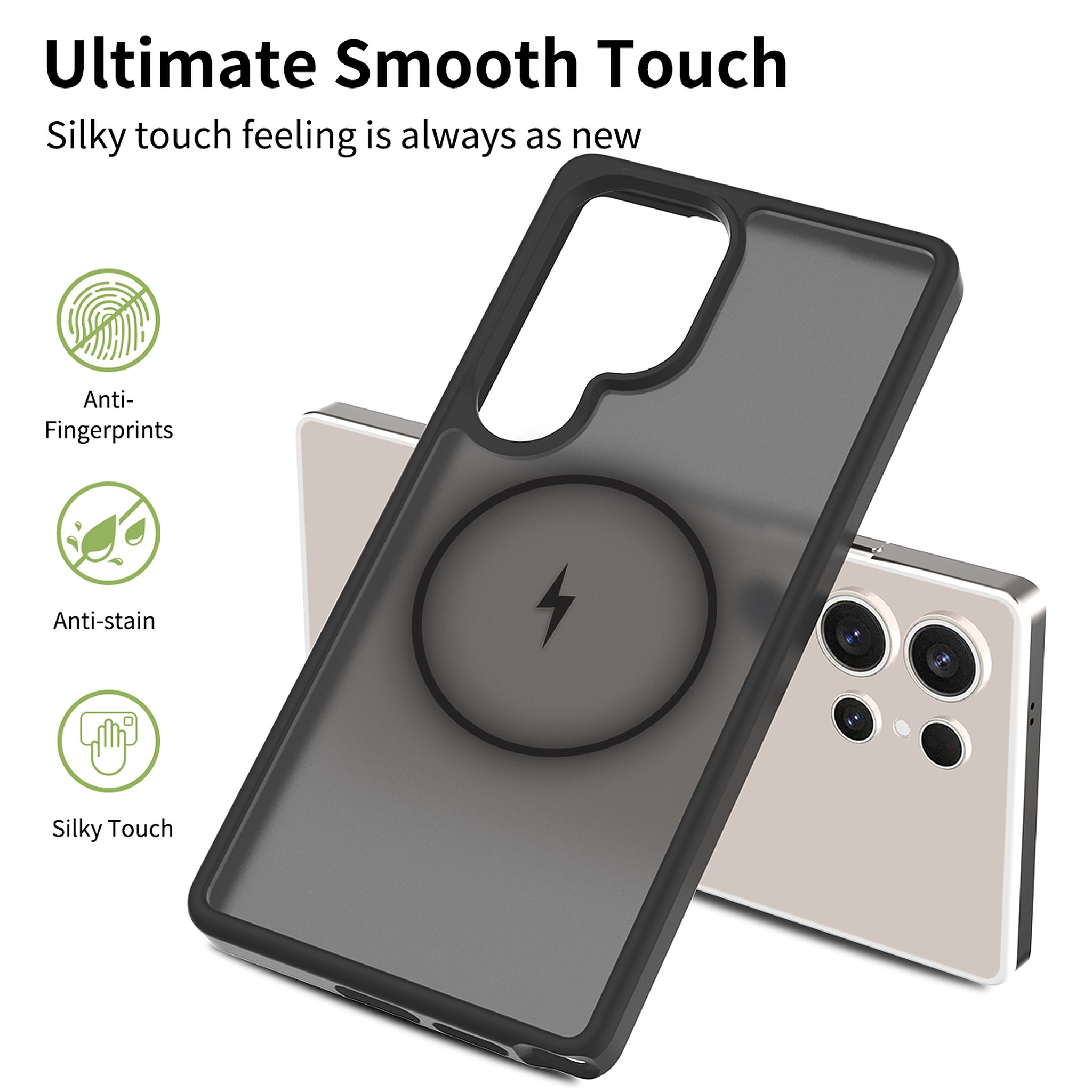 SendaFit Matte Skin-Feel Two-in-One MagSafe Case for Galaxy S25 Ultra detail 4