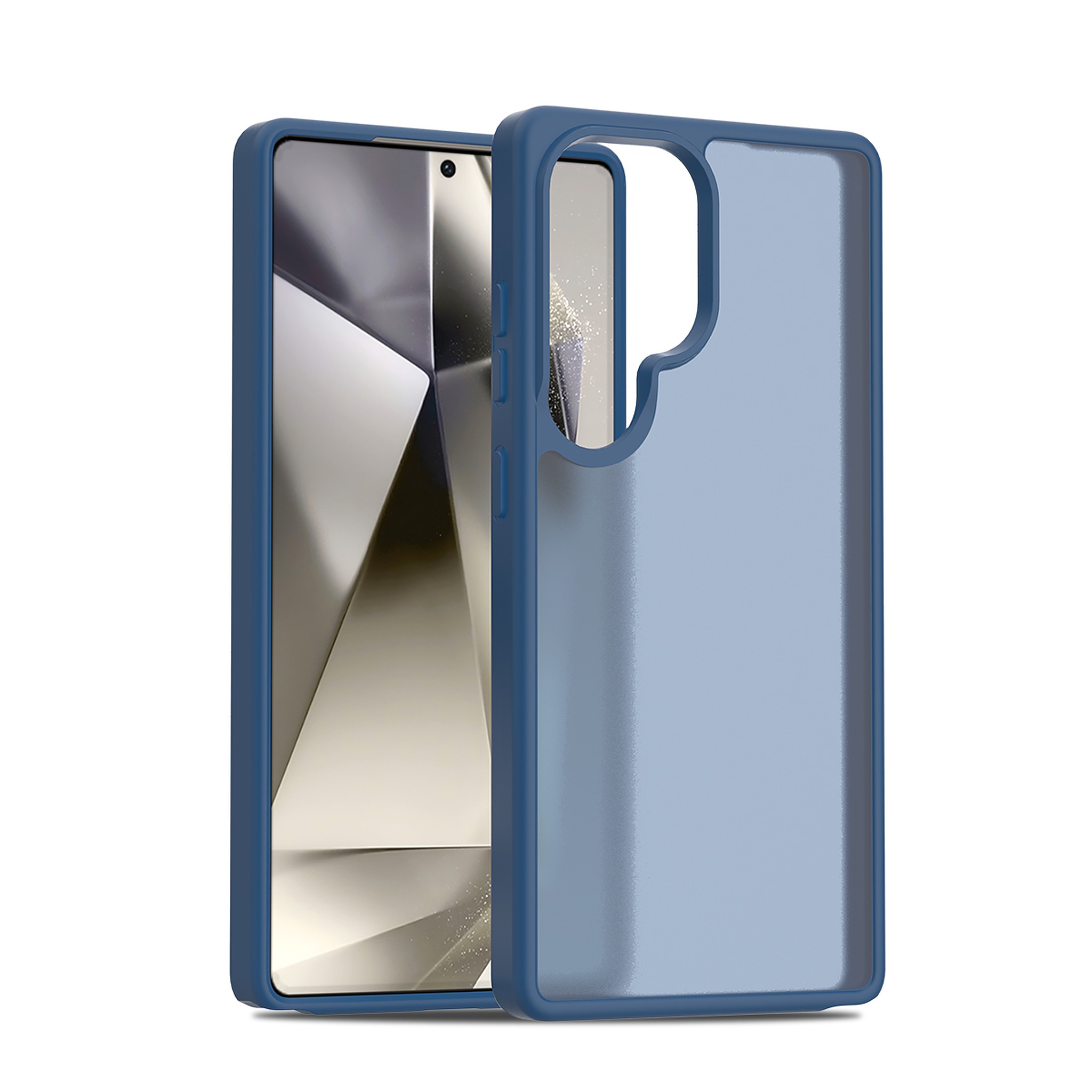 SendaFit Matte Skin-Feel Two-in-One Case for Galaxy S25 Ultra - Royal Blue