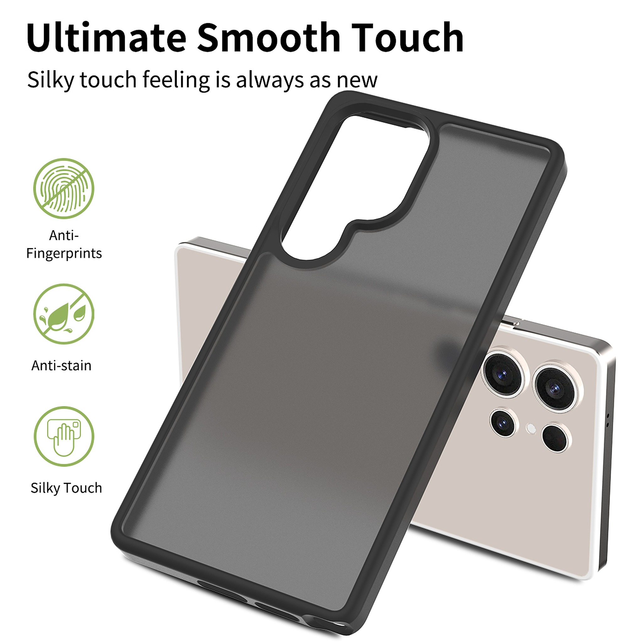 SendaFit Matte Skin-Feel Two-in-One Case for Galaxy S25 Ultra detail 1