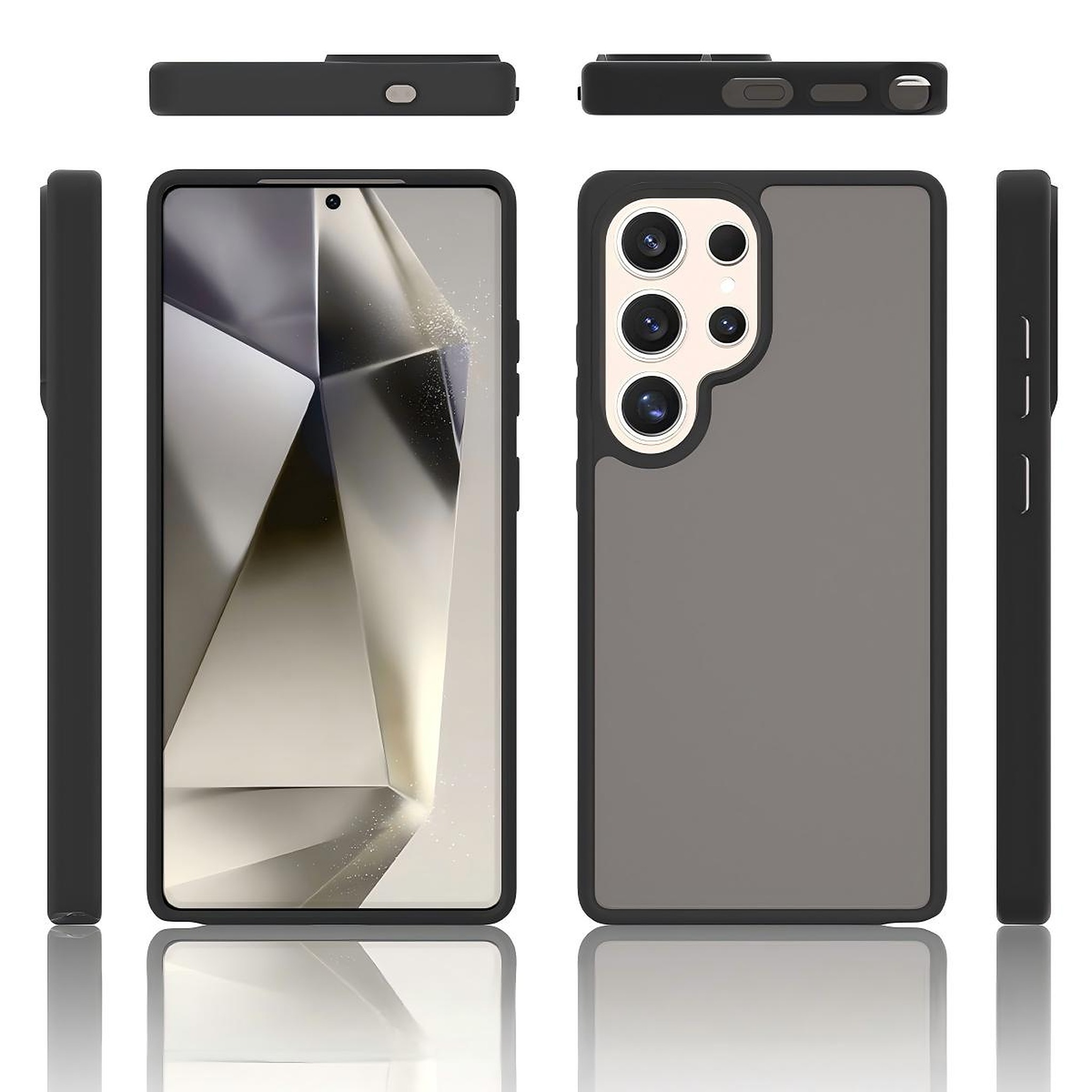 SendaFit Matte Skin-Feel Two-in-One Case for Galaxy S25 Ultra
